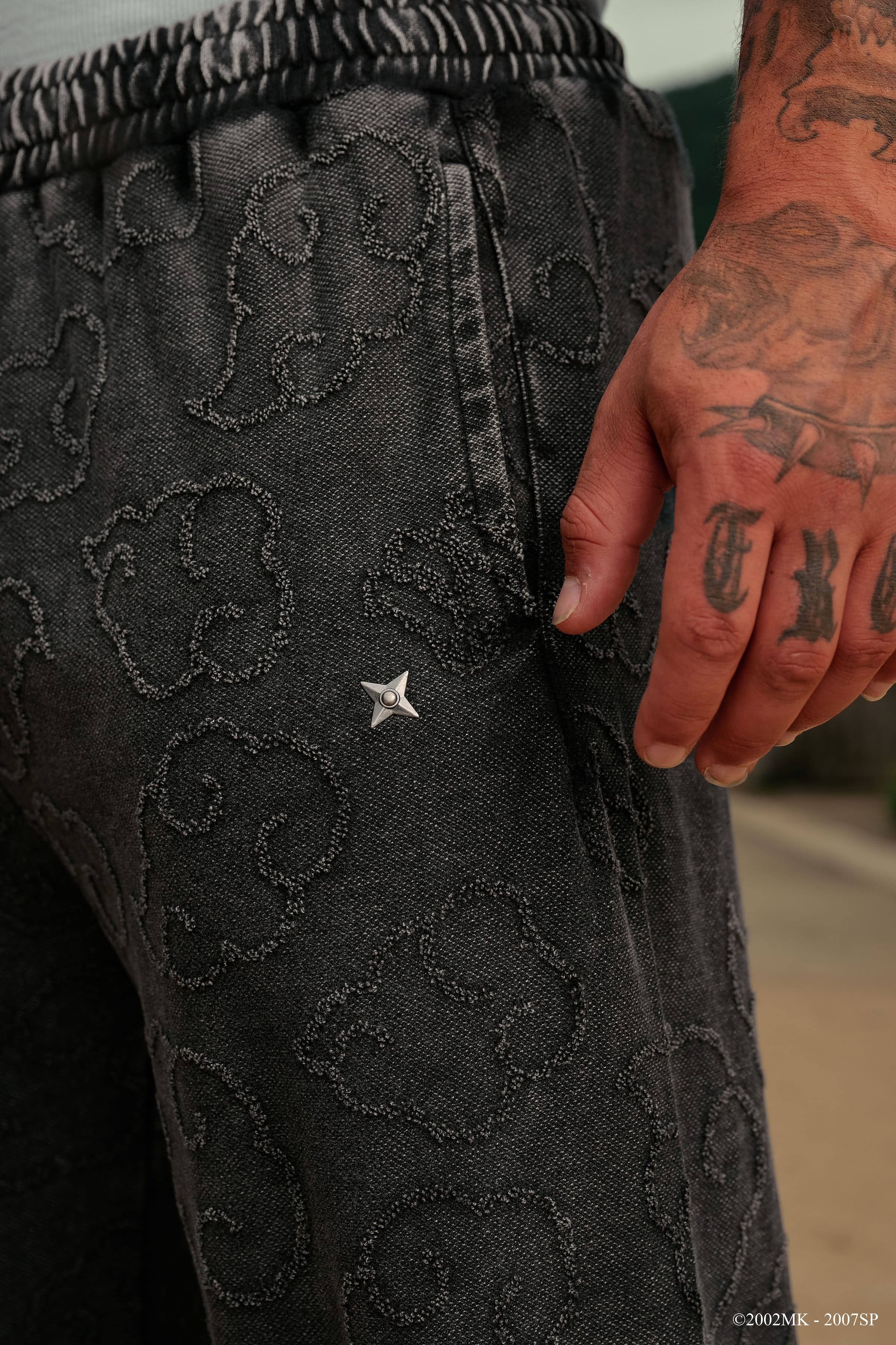 YoungLa 2109 - Naruto Cloud Sweats 'Grey Wash'