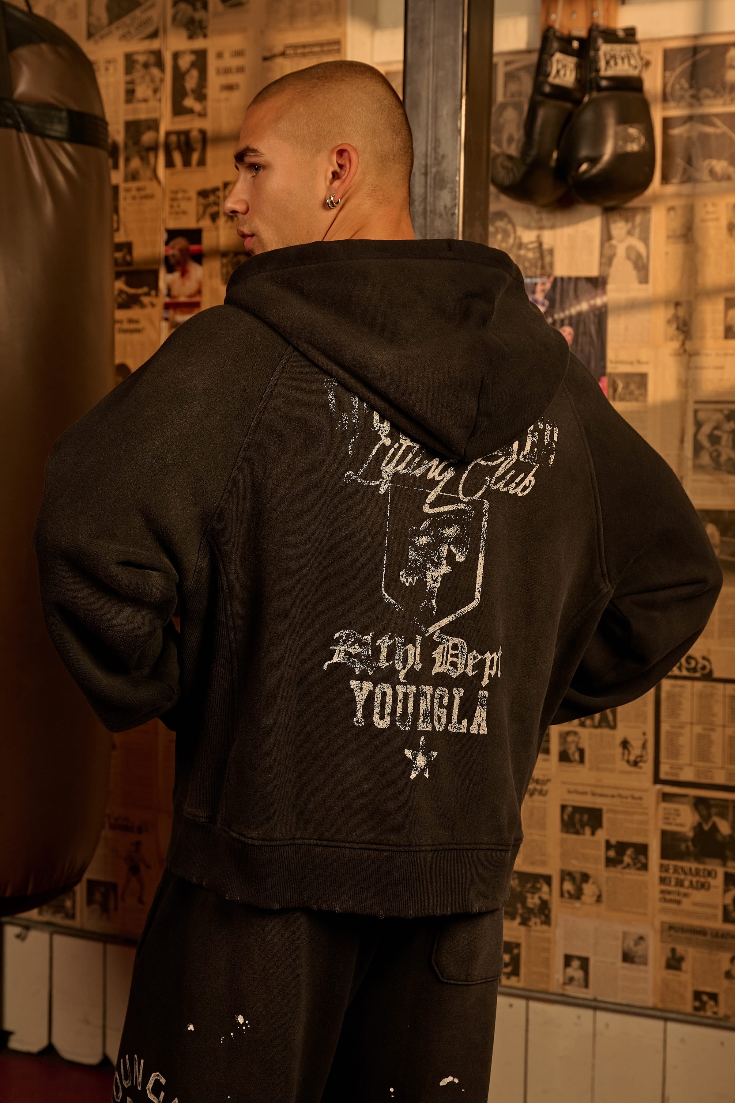 YoungLA 5132 - Golden Era Zip-Ups 'Black Wash'