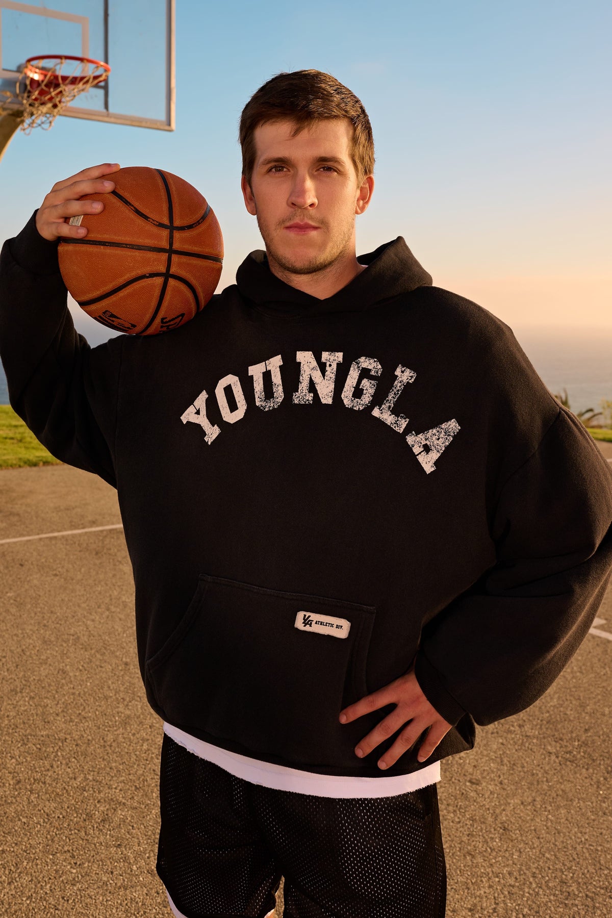 YoungLA 5022 - Arc Collection - Hoodies 'Black Wash'