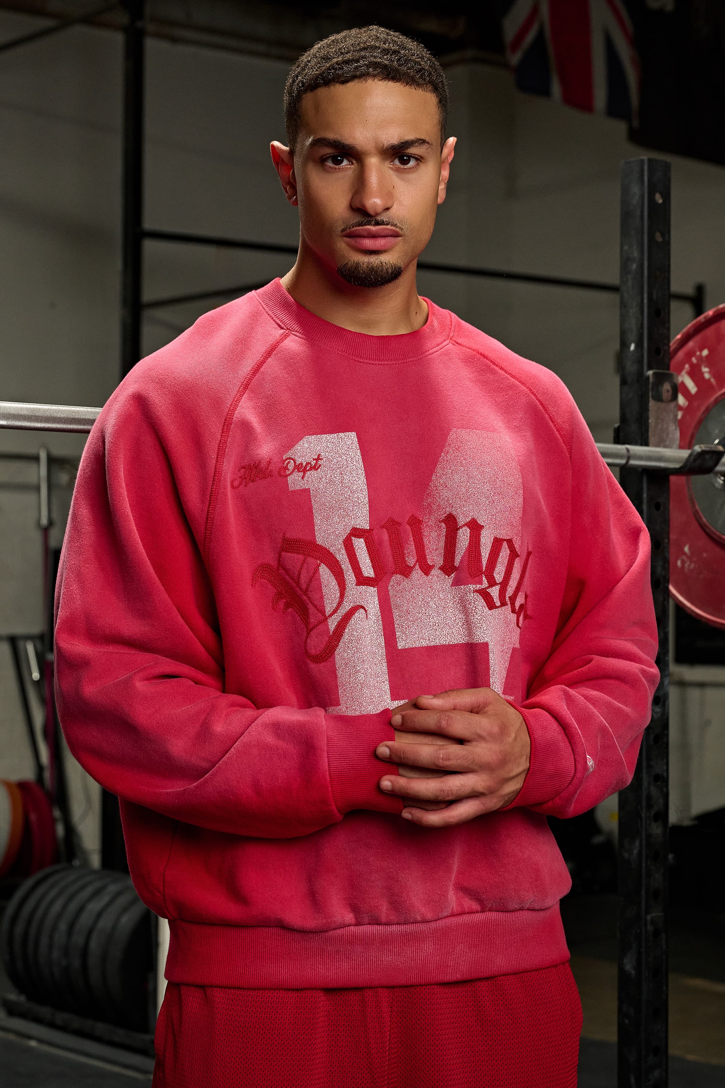 YoungLA 5131 - Golden Era Crewnecks 'Red Wash'