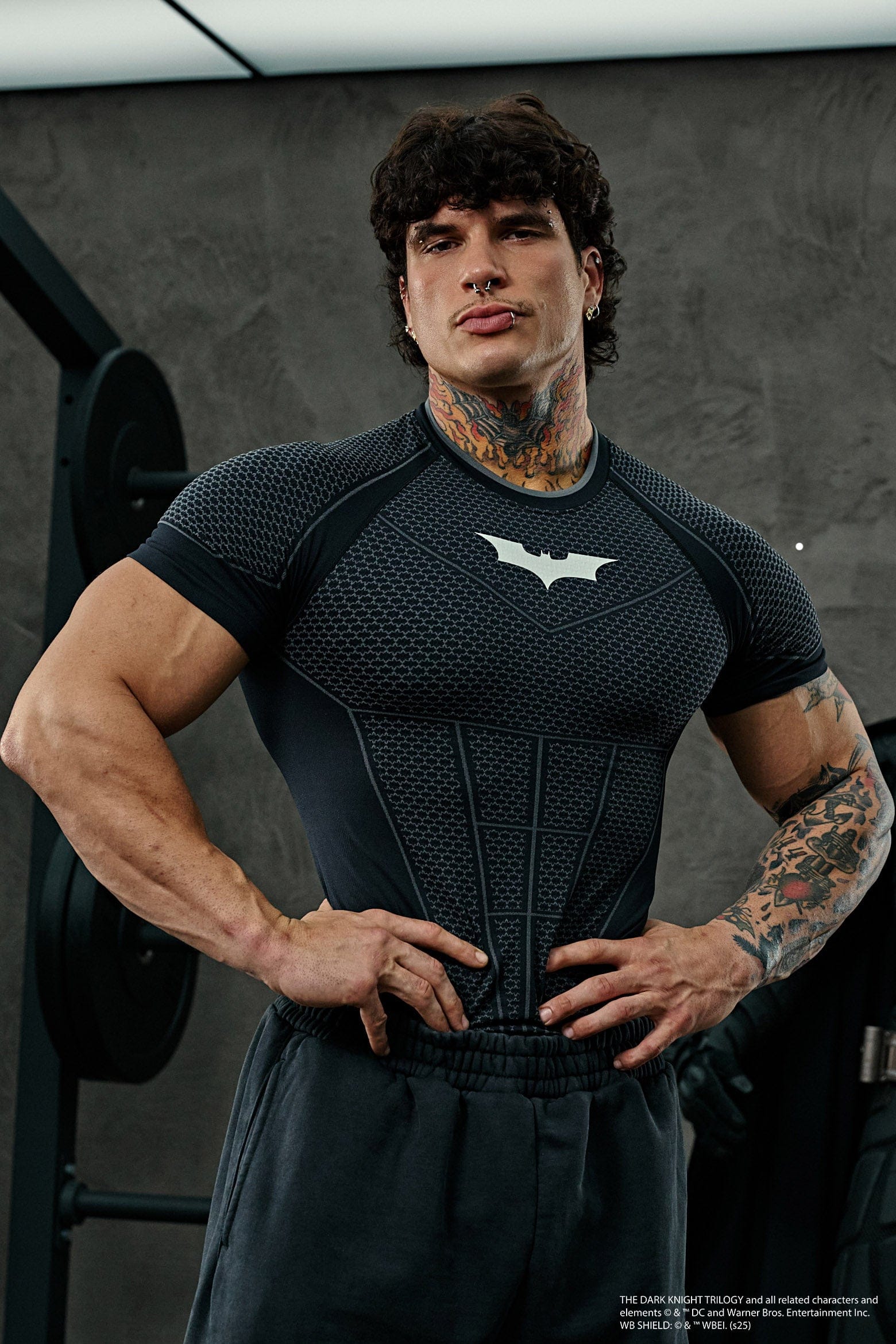 YoungLA 4259 - Batman Compression Tees 'Black'