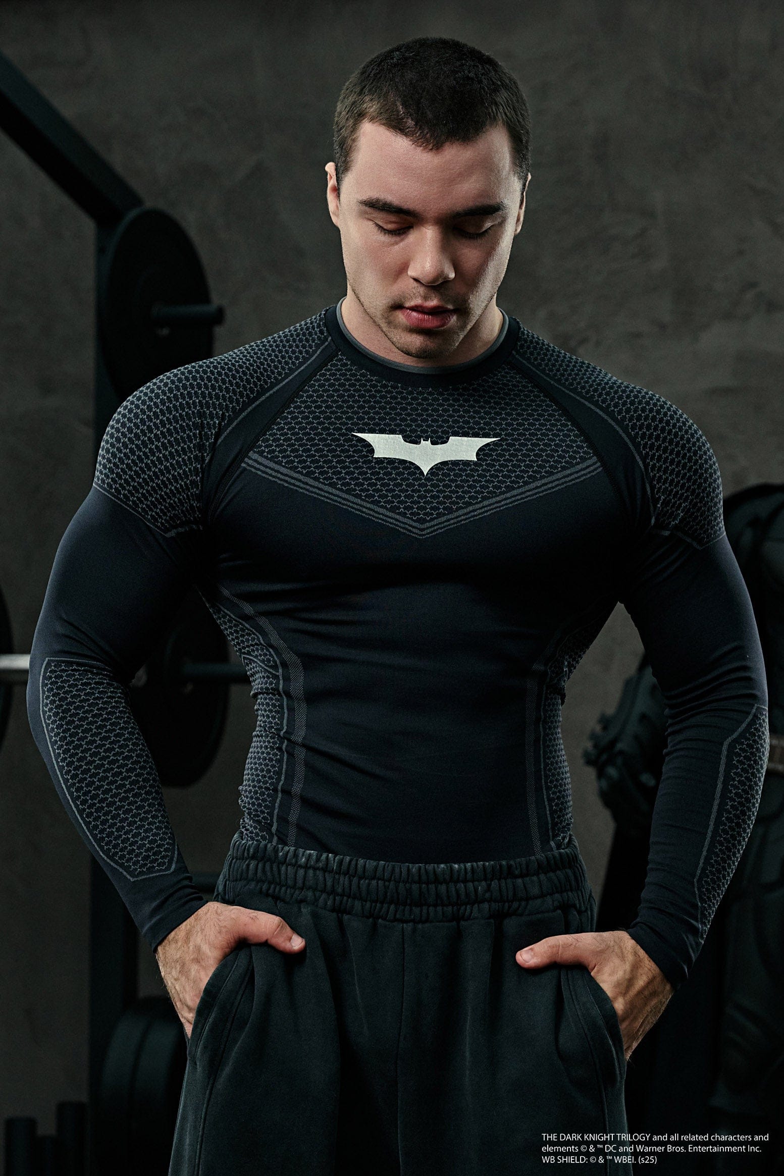 YoungLA 8004 - Batman Compression Longsleeves 'Black'