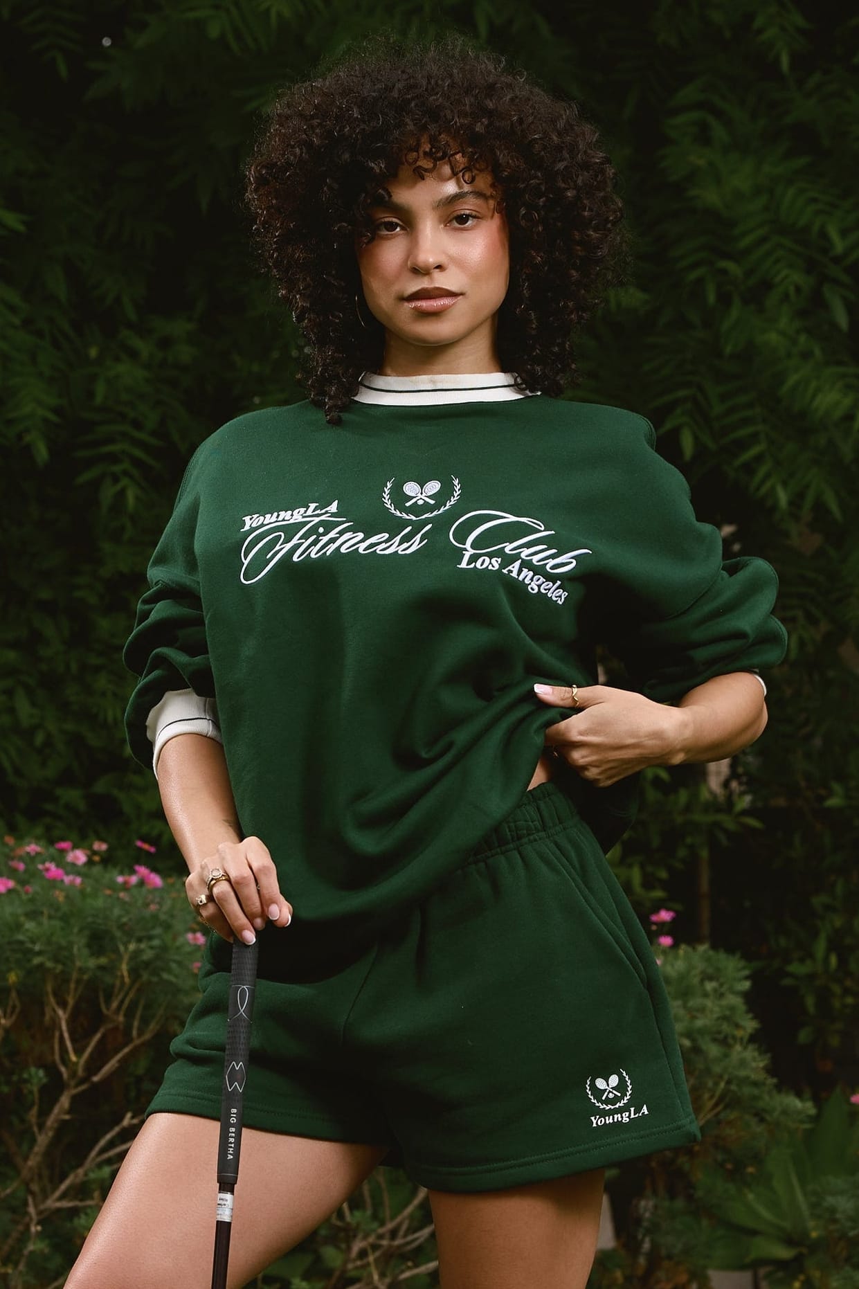 Young La W5172 - Country Club Crewneck 'Green'