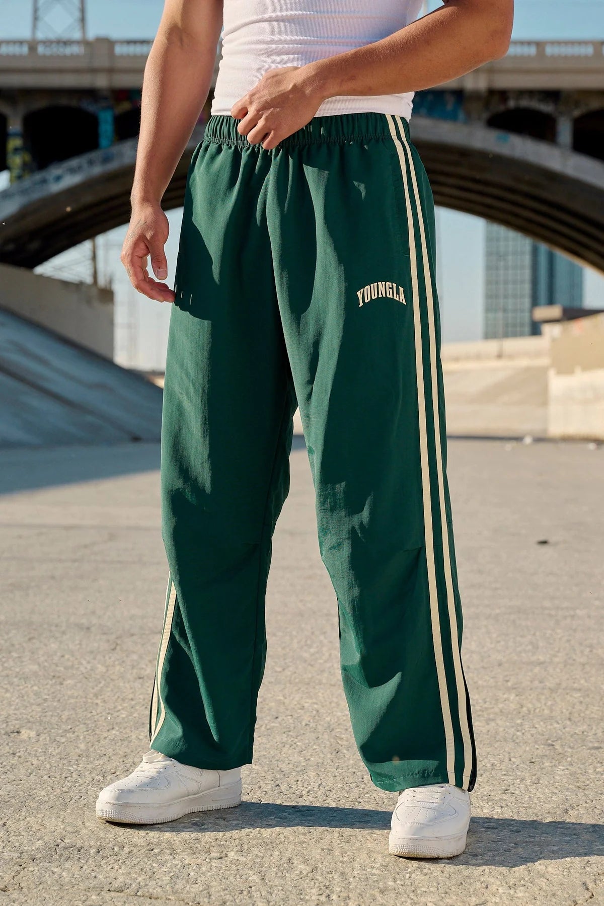 Young La 249 - Flagship Track Pants 'Jungle Green'