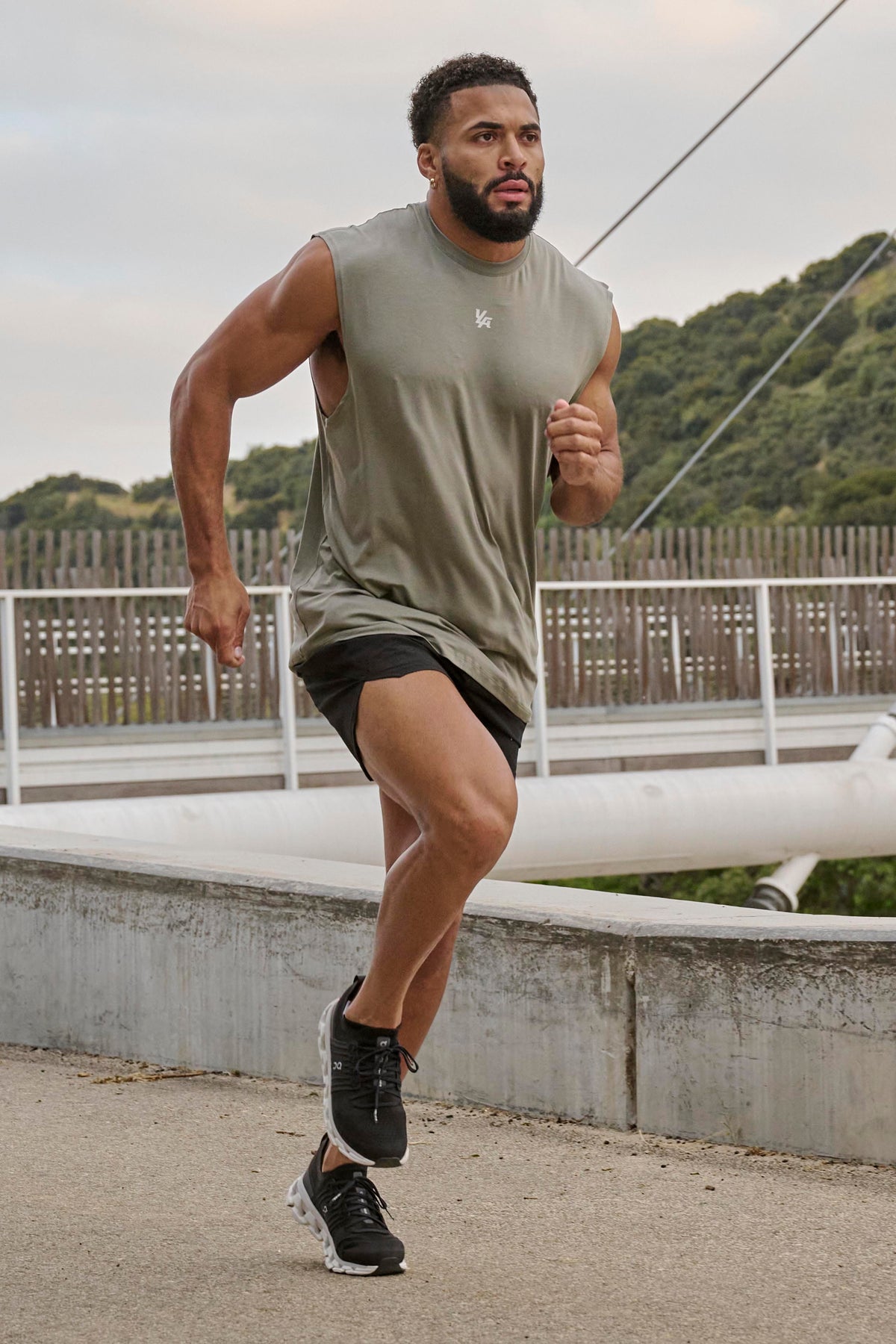 YoungLA 3006 - RunTech Tanks 'Grey Olive'