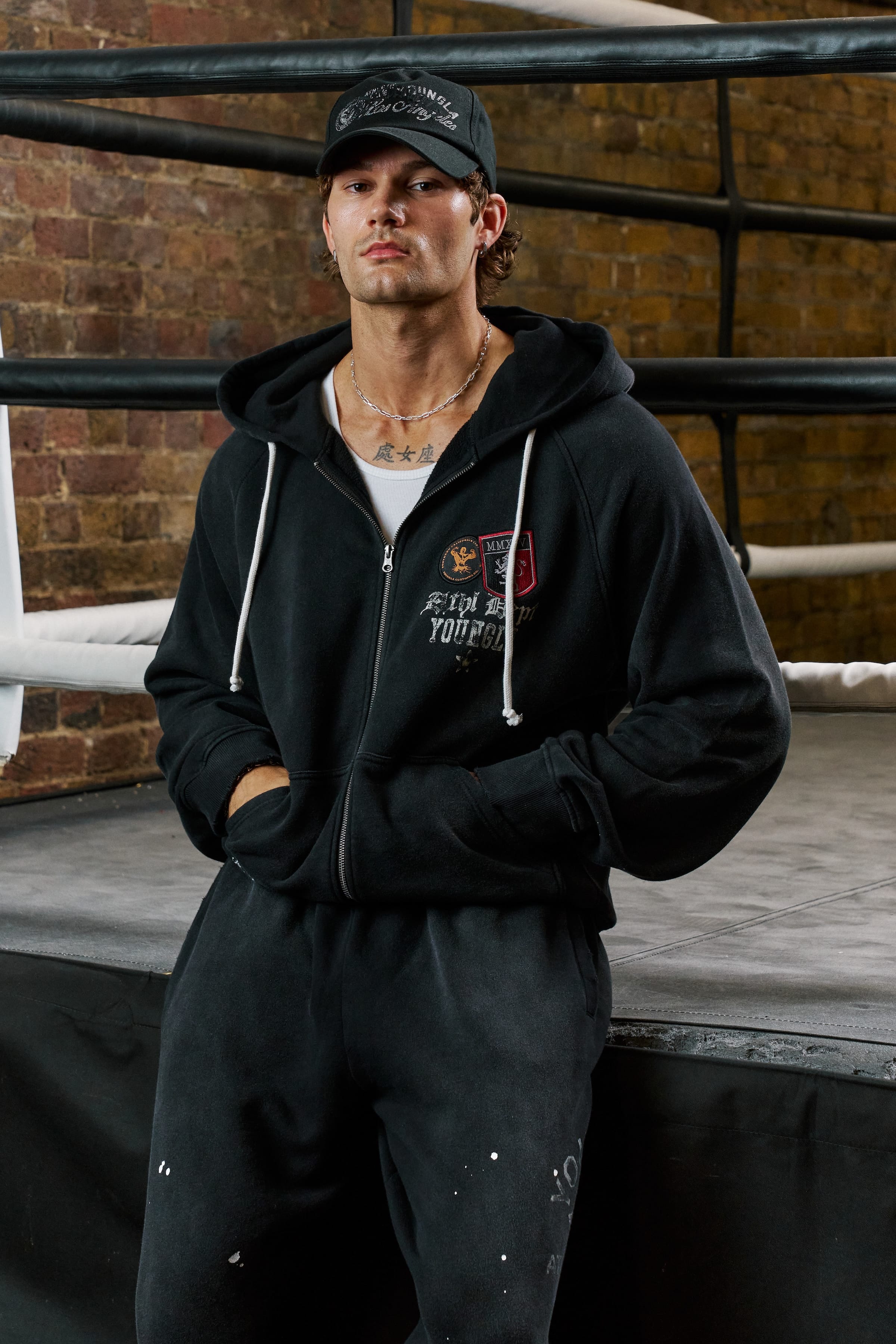 YoungLA 5132 - Golden Era Zip-Ups 'Black Wash'