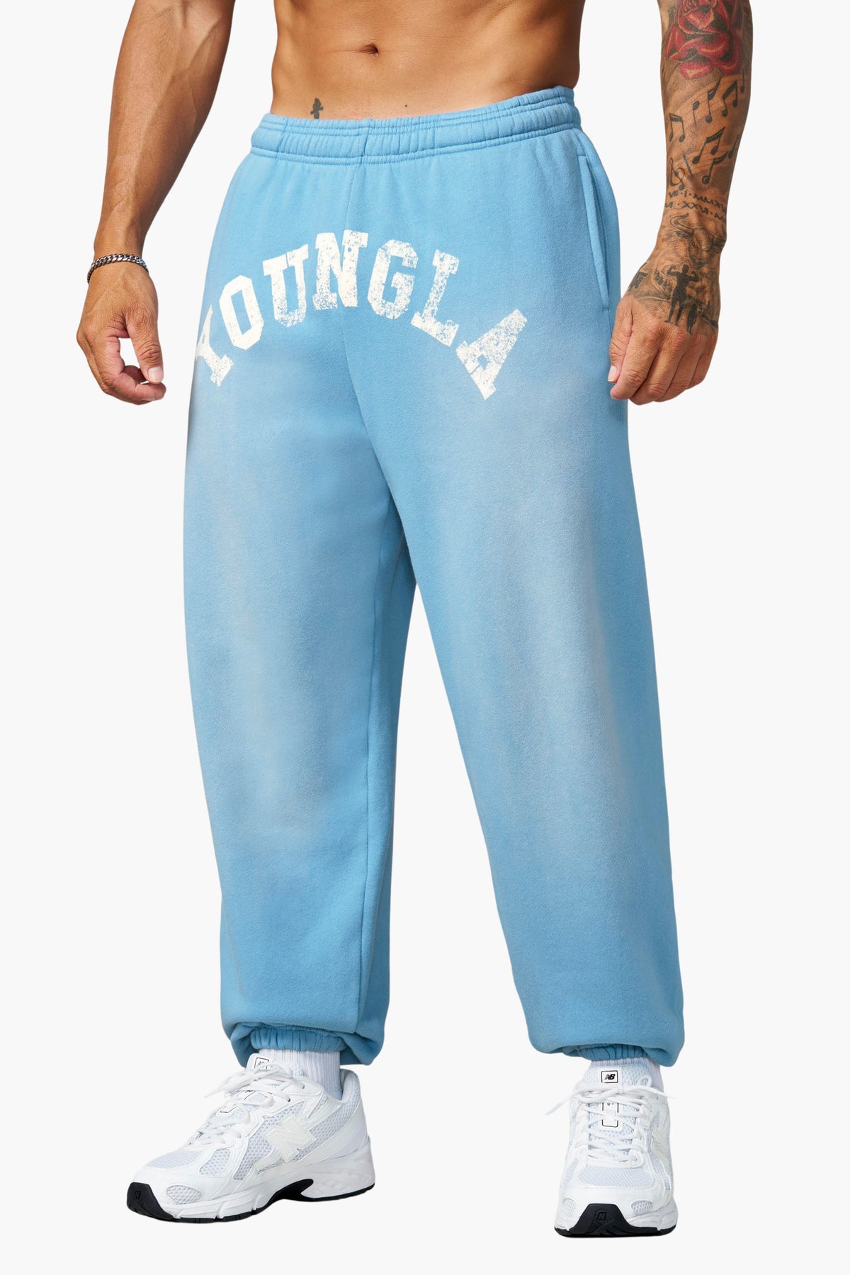 YoungLA 2138 - Arc Collection Joggers - Joggers 'Sky Blue Wash'