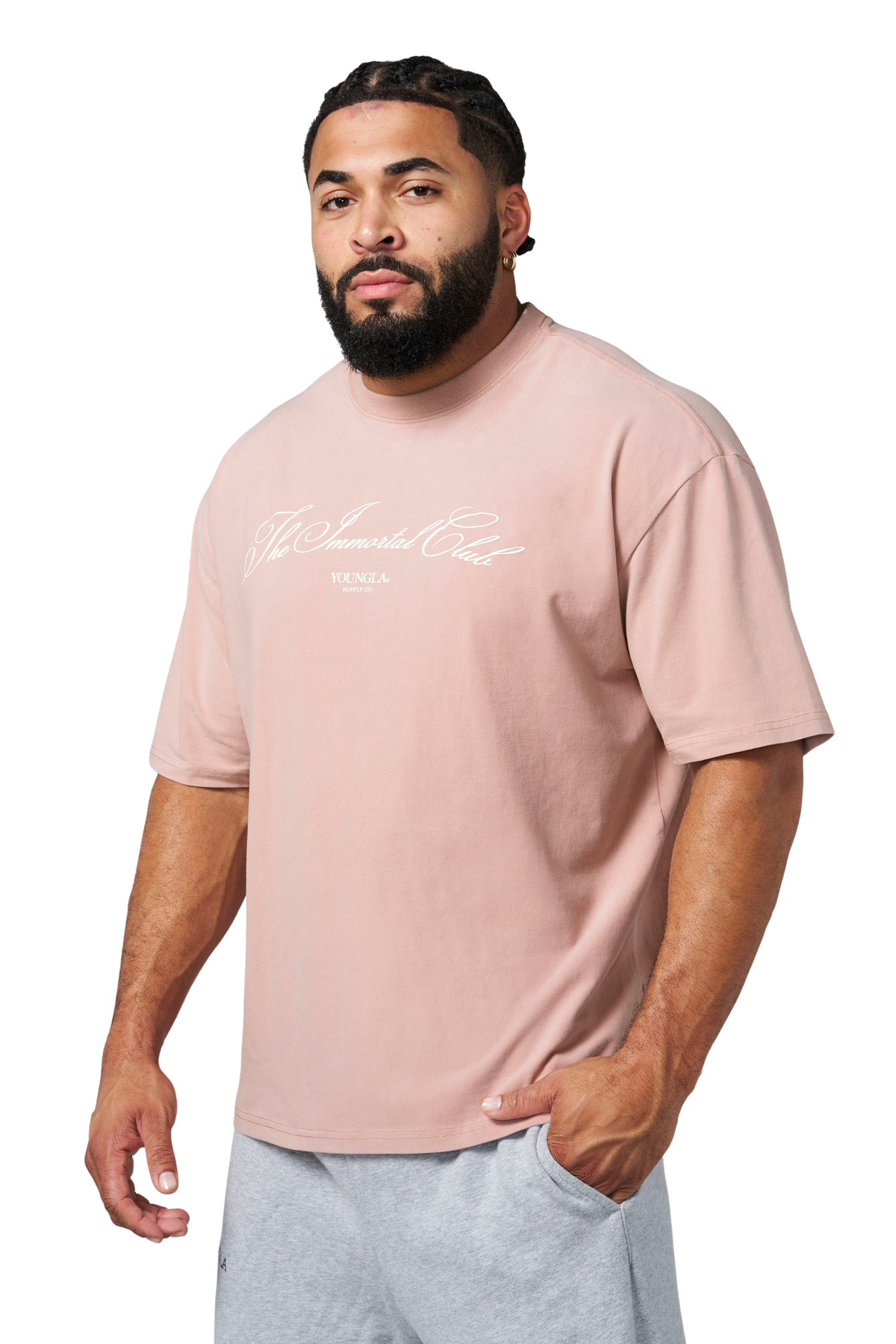 YoungLA 4367 - The Immortal Club Tees 'Mauve Wash'