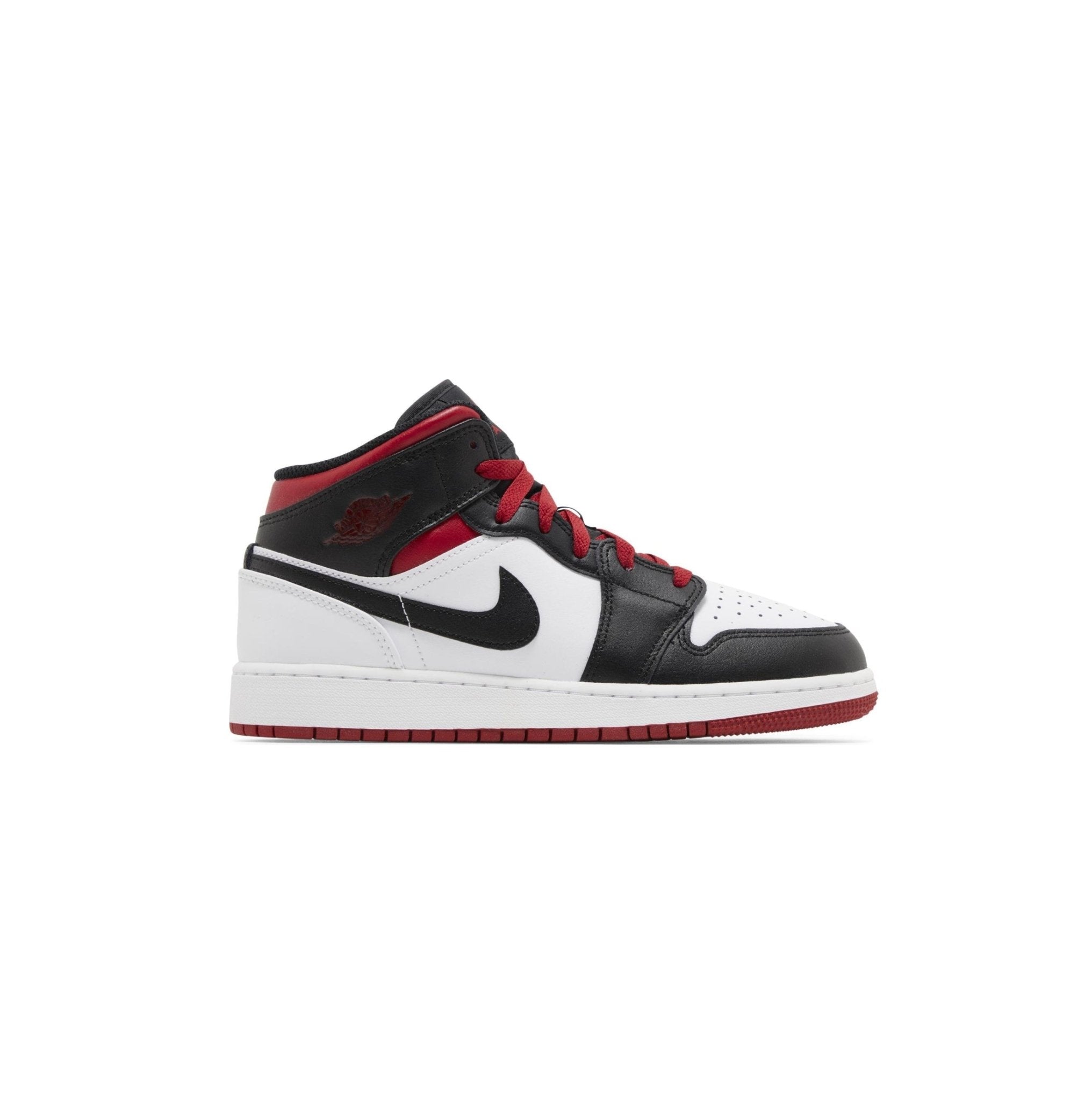 Air Jordan 1 Mid 'Gym Red Black Toe' - SneakflyyInc