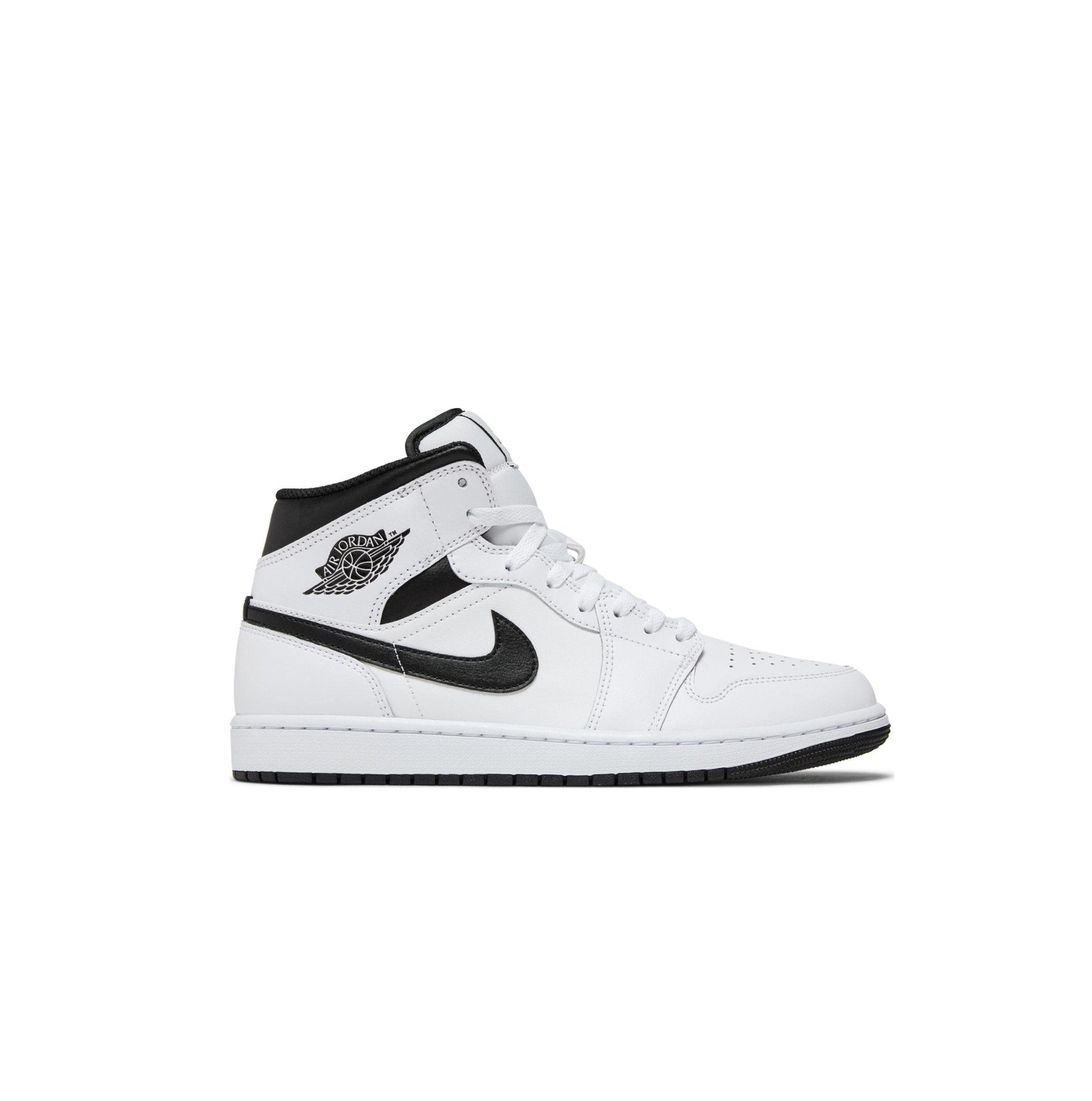 Air Jordan 1 Mid 'White Black' - SneakflyyInc