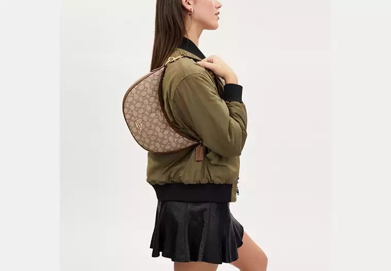 Aria Shoulder Bag In Signature Jacquard - SneakflyyInc