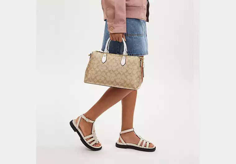 Georgia Satchel In Signature Canvas