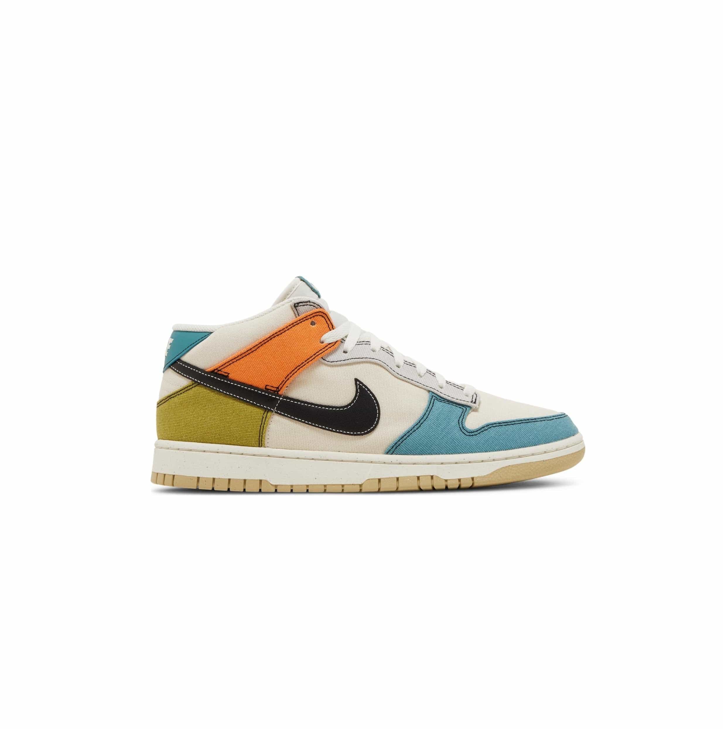 Dunk Mid 'Pale Ivory Multi-Color' - Sneakflyy