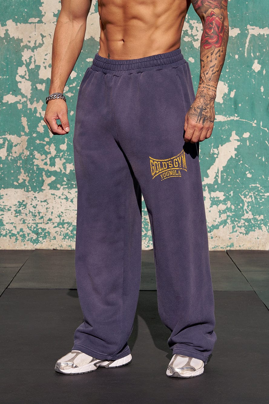 Young La 2052 - Gold's Iron Legacy Heritage Sweats 'Navy'