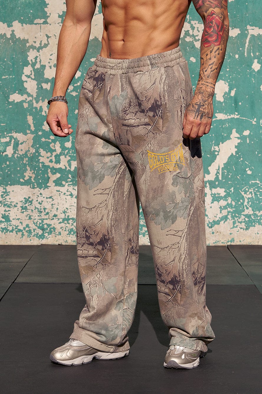 Young La 2052 - Gold's Iron Legacy Heritage Sweats 'Beige Tree Camo'