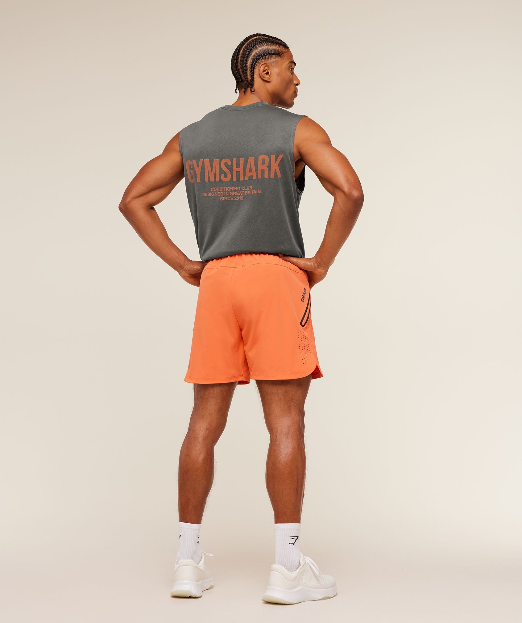 Gymshark Sport Hybrid 6" Shorts 'Dayglow Peach'