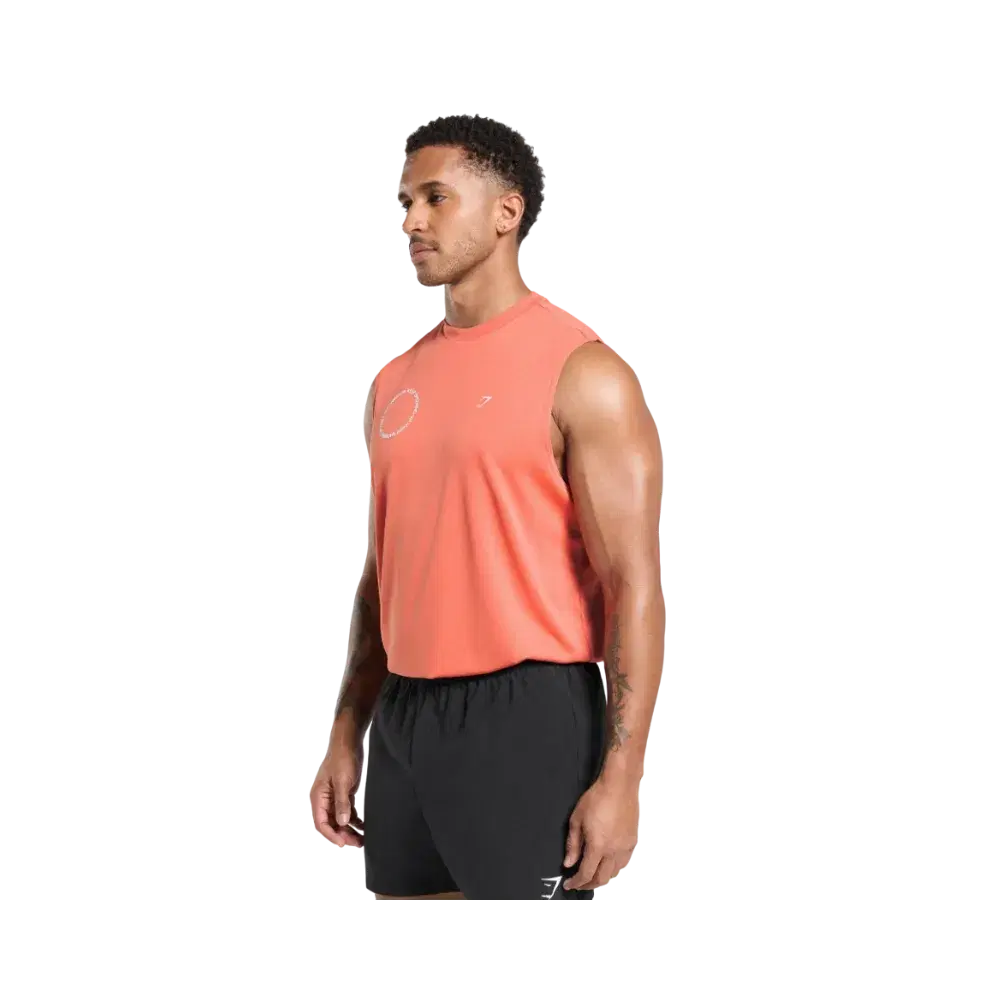 Gymshark Keep Showing Up Tank Oversized Fit Muted Coral