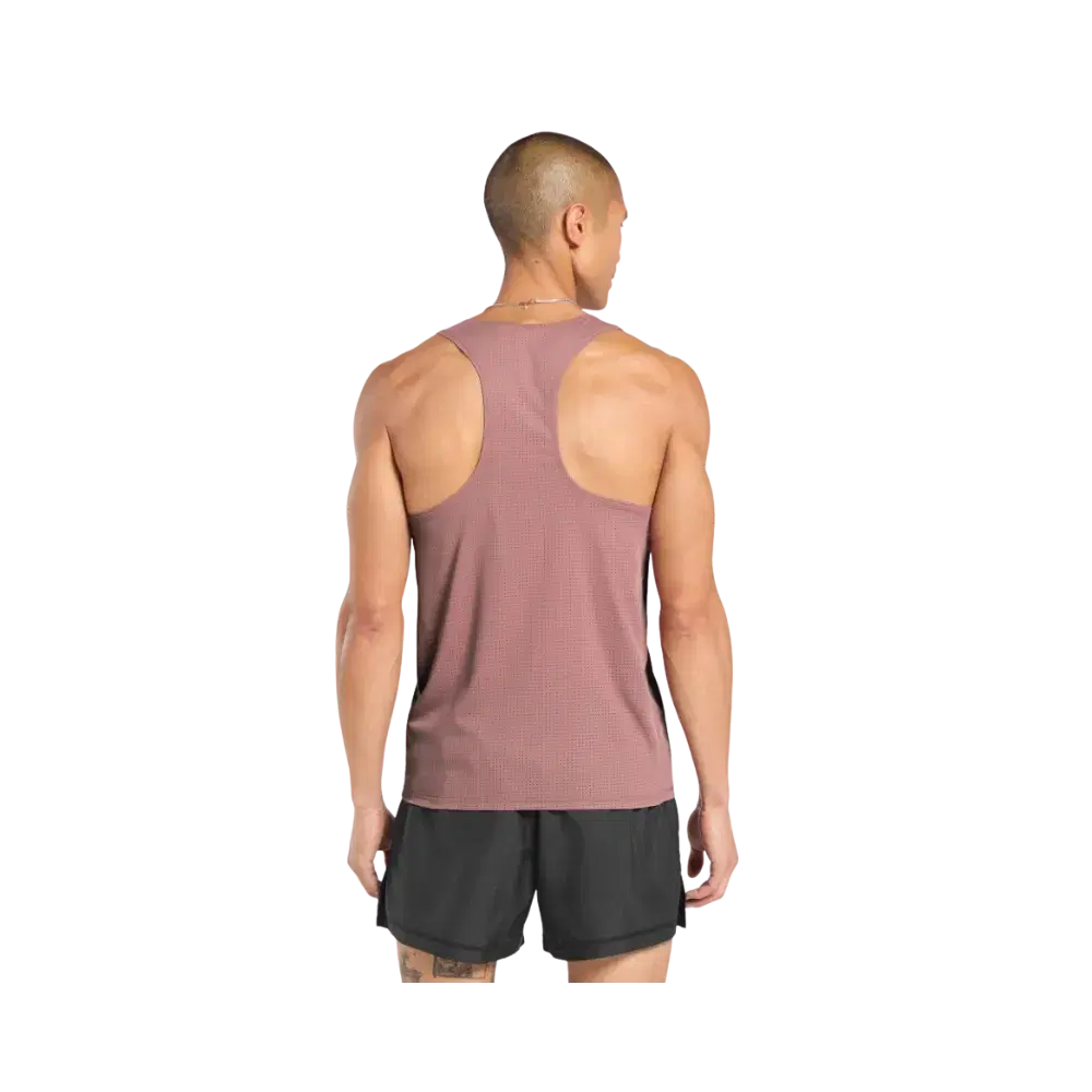 Gymshark Running Tank Slim Fit Brick Brown