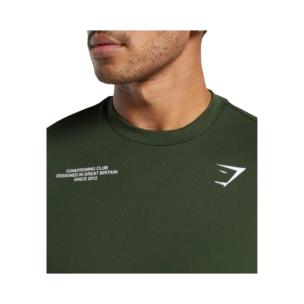 Gymshark Conditioning Club Tank Oversized Fit Trail Green