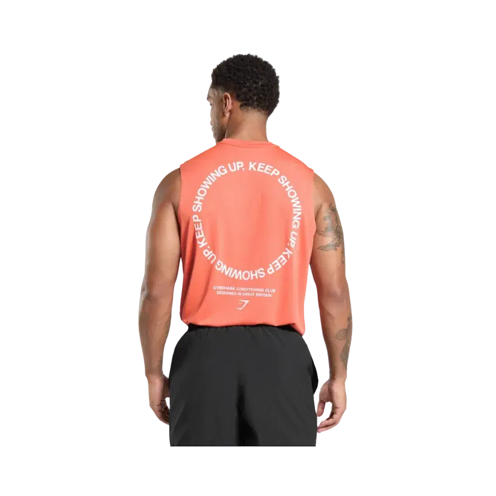 Gymshark Keep Showing Up Tank Oversized Fit Muted Coral