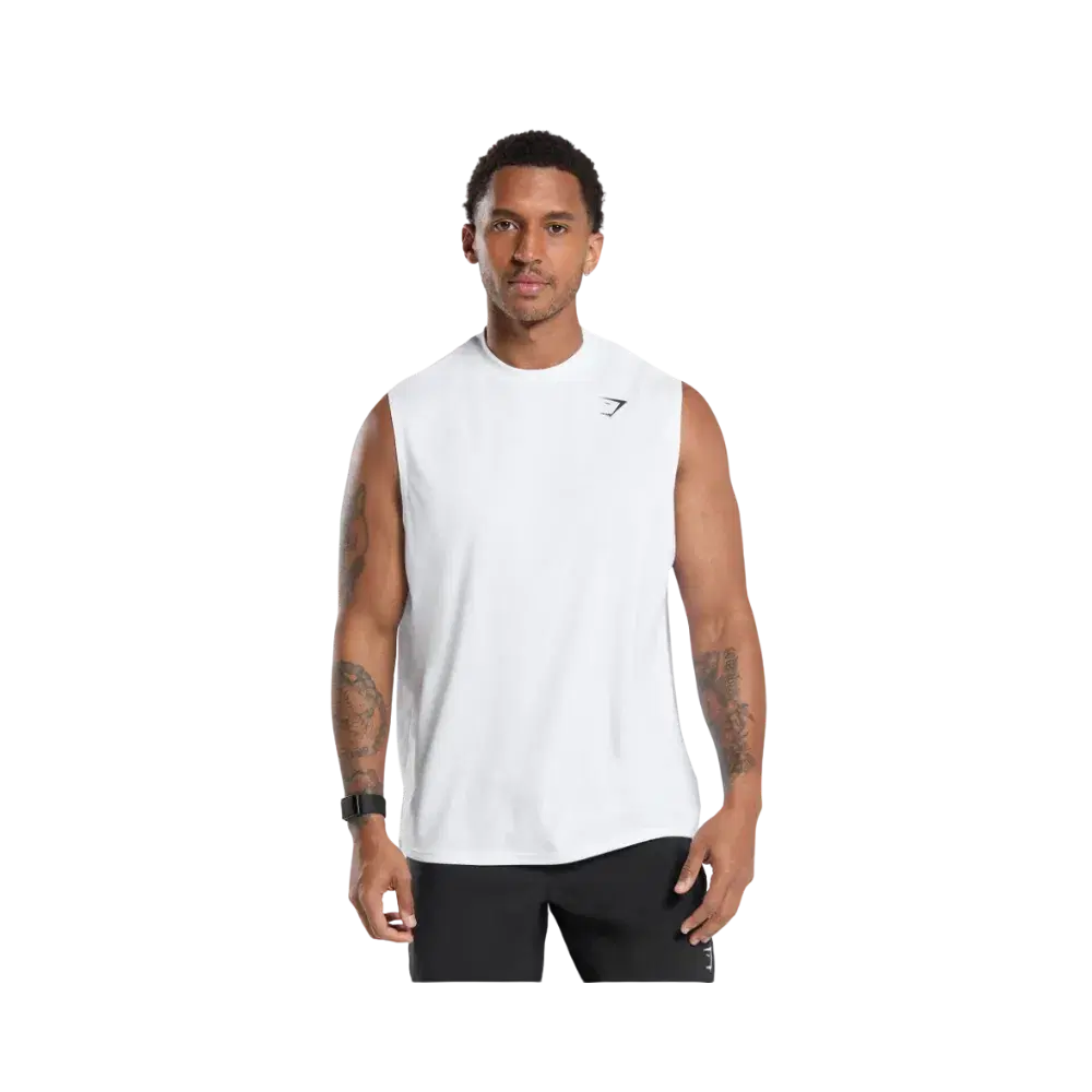 Gymshark Oversized Performance Tank White