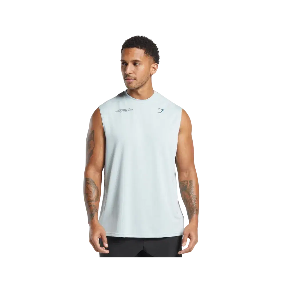 Gymshark Conditioning Club Tank Oversized Fit Cool Blue