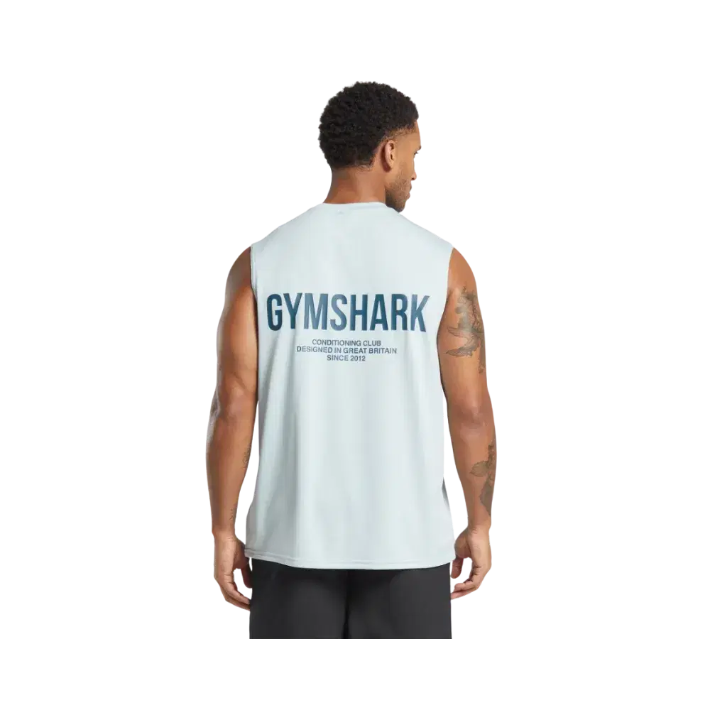 Gymshark Conditioning Club Tank Oversized Fit Cool Blue