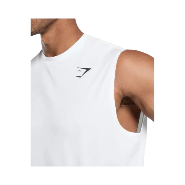 Gymshark Oversized Performance Tank White