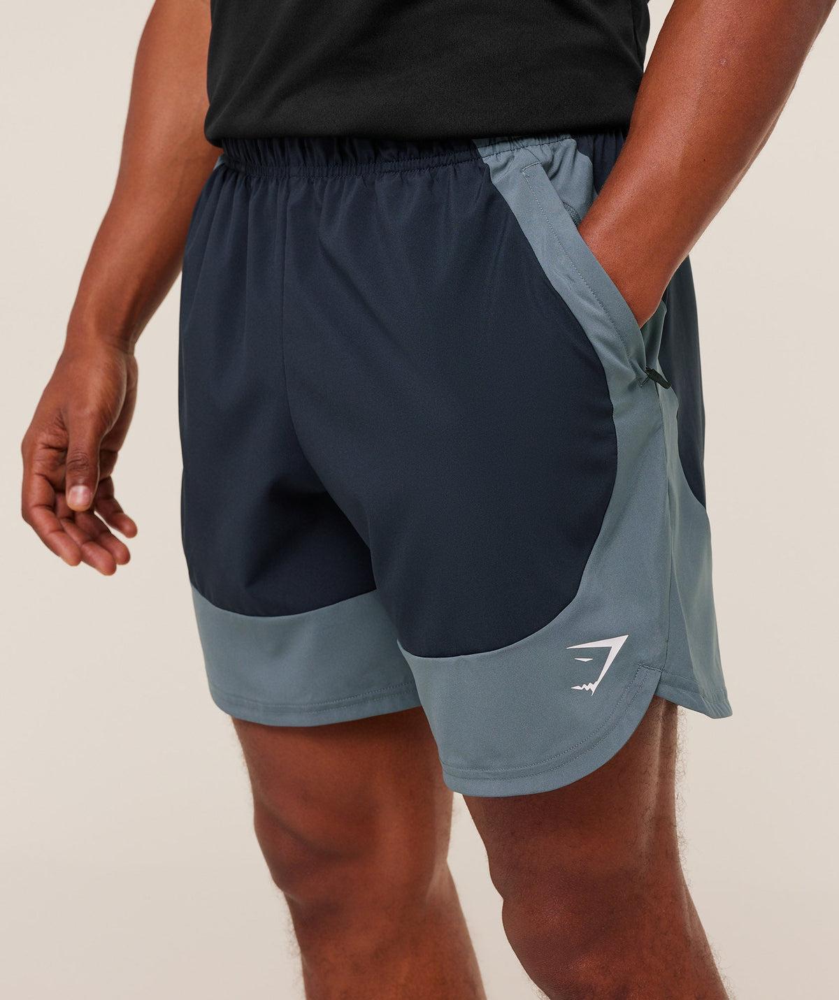 Gymshark Sport 25 Block 7" Shorts 'Heavy Blue Iron Blue'
