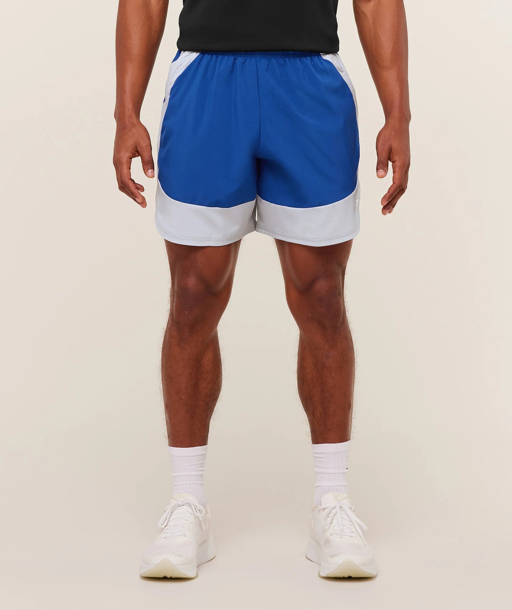 Gymshark Sport 25 Block 7" Shorts 'Athletic Blue/Light Grey'