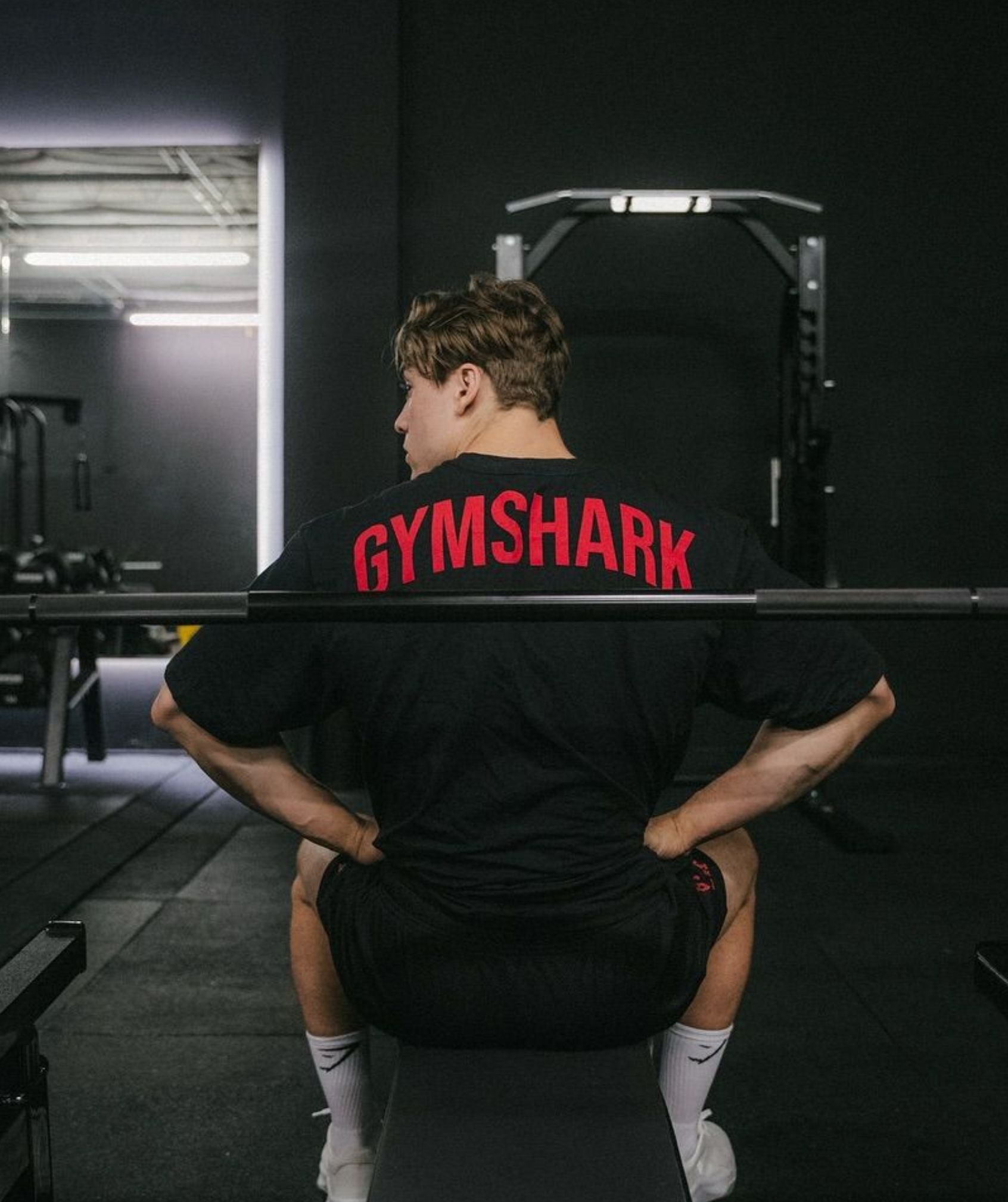 Gymshark Power T-Shirt 'Black Conditioning Red'