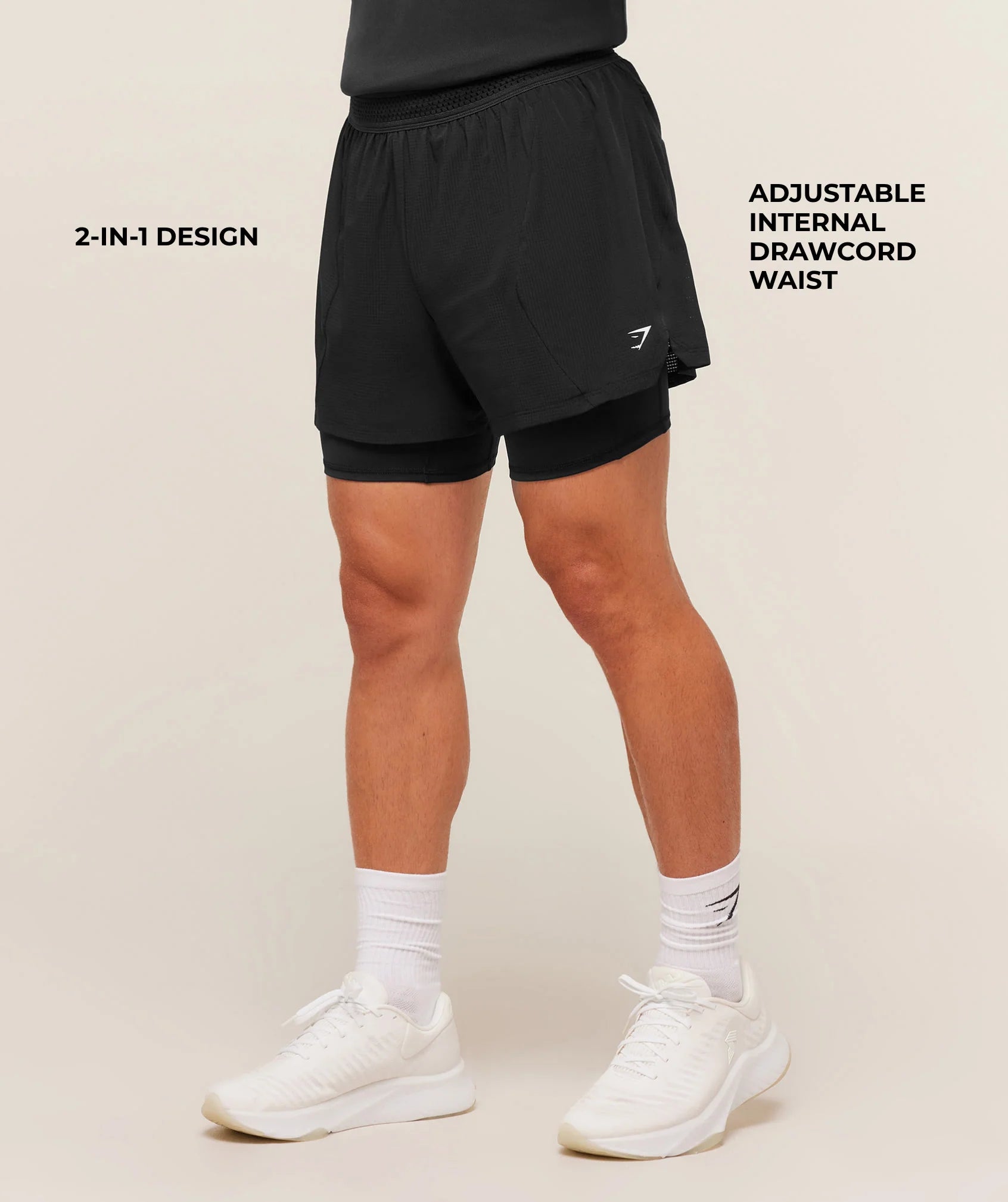 Gymshark Running 4" 2in1 Shorts 'Black'