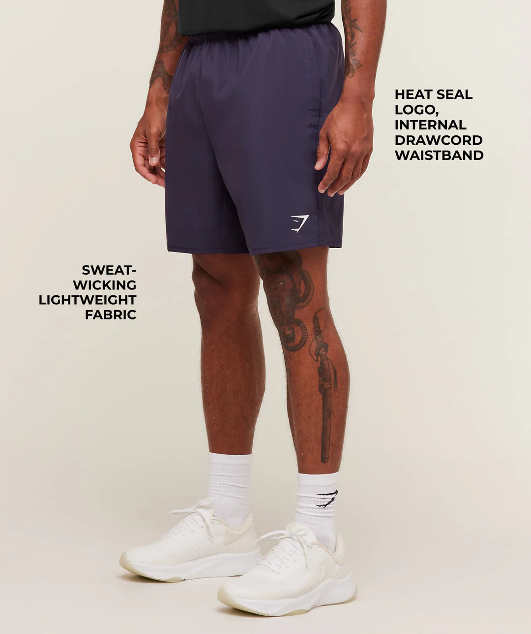 Gymshark Arrival 7" Shorts 'Midnight Purple'