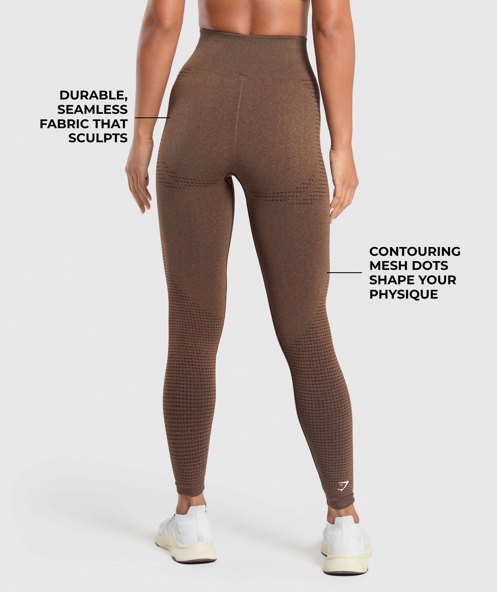 Gymshark Vital Seamless 2.0 Leggings 'Espresso Marl'