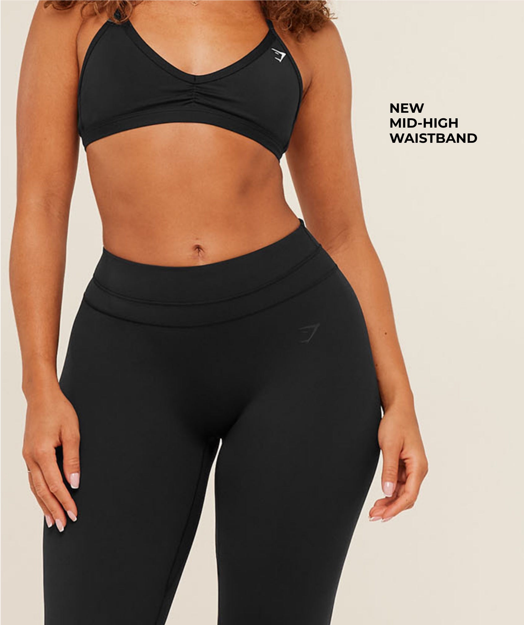 Gymshark Whitney Mid-High Rise Flared Leggings 'Black'