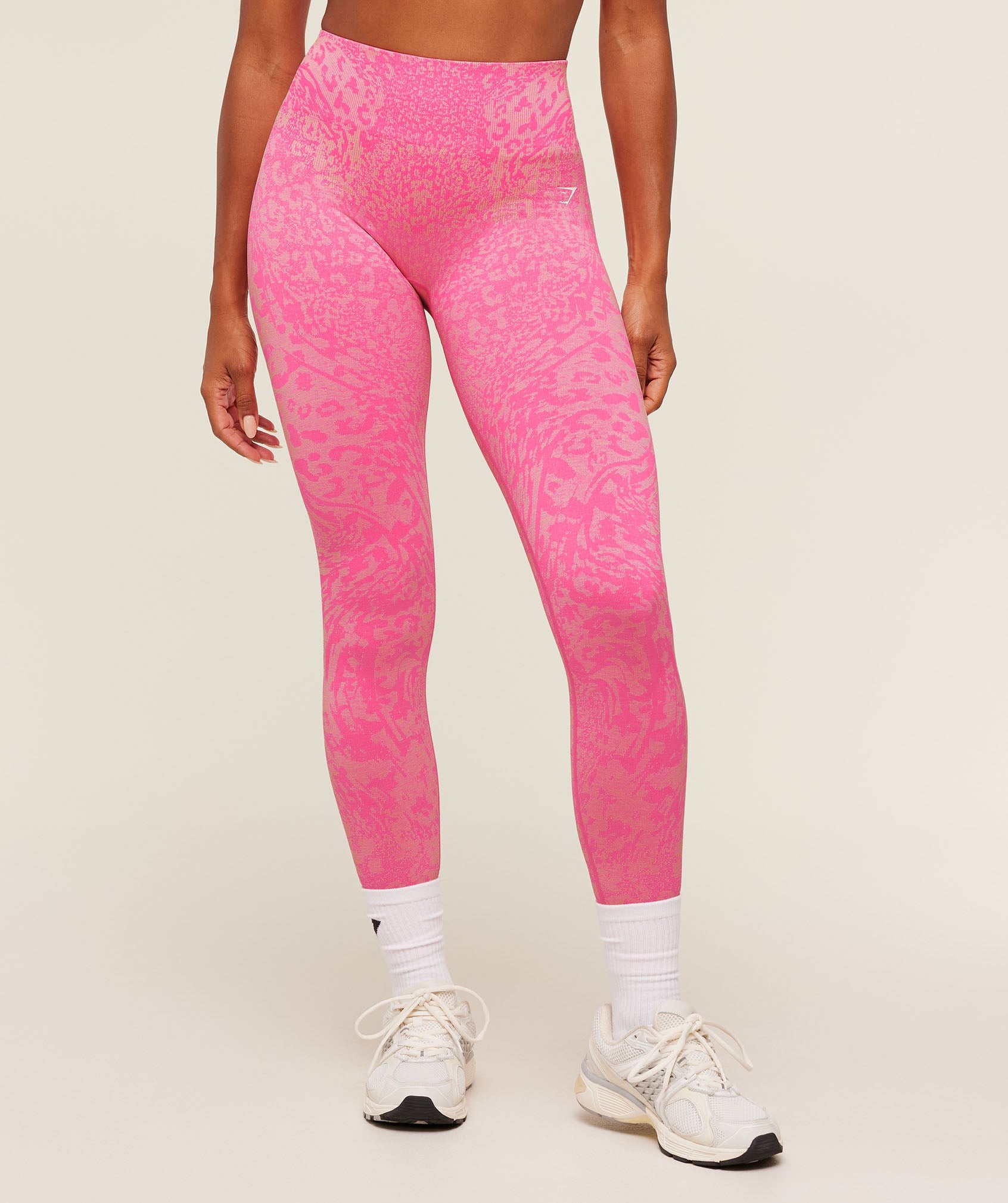 Gymshark Adapt Animal X Whitney Leggings 'Electric Pink Sorbet Yellow'