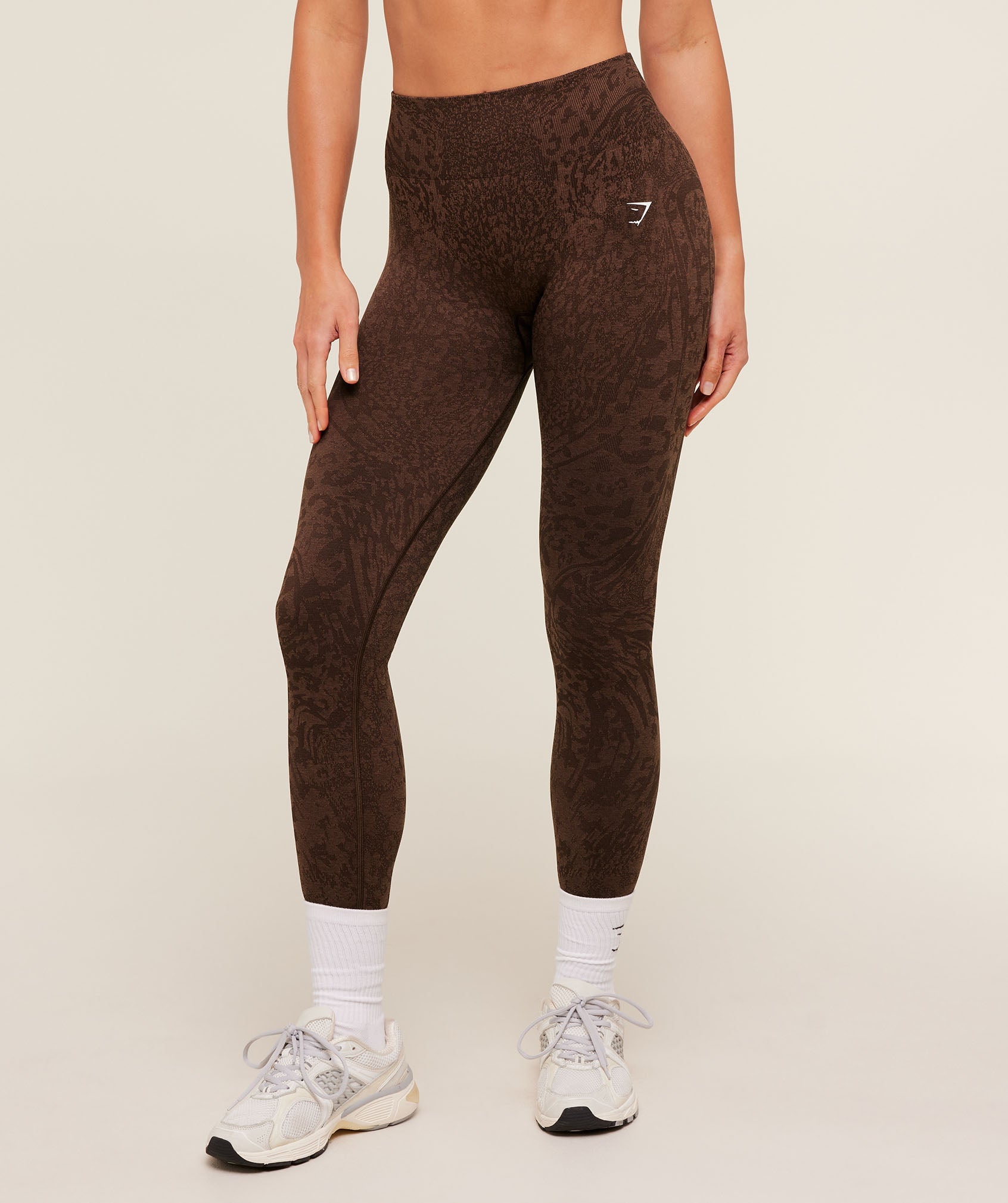 Gymshark Adapt Animal X Whitney Leggings 'GS Archive Brown GS Soft Brown'