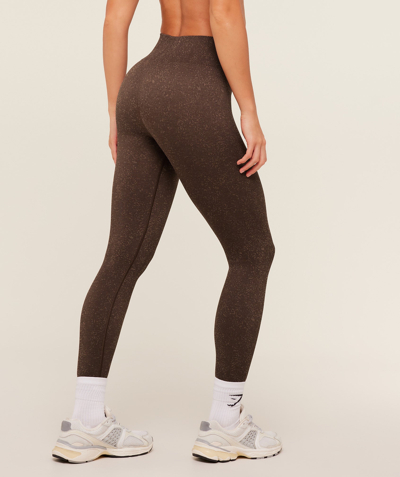 Gymshark Adapt Fleck x Whitney Leggings 'Archive Brown Lifestyle Brown'