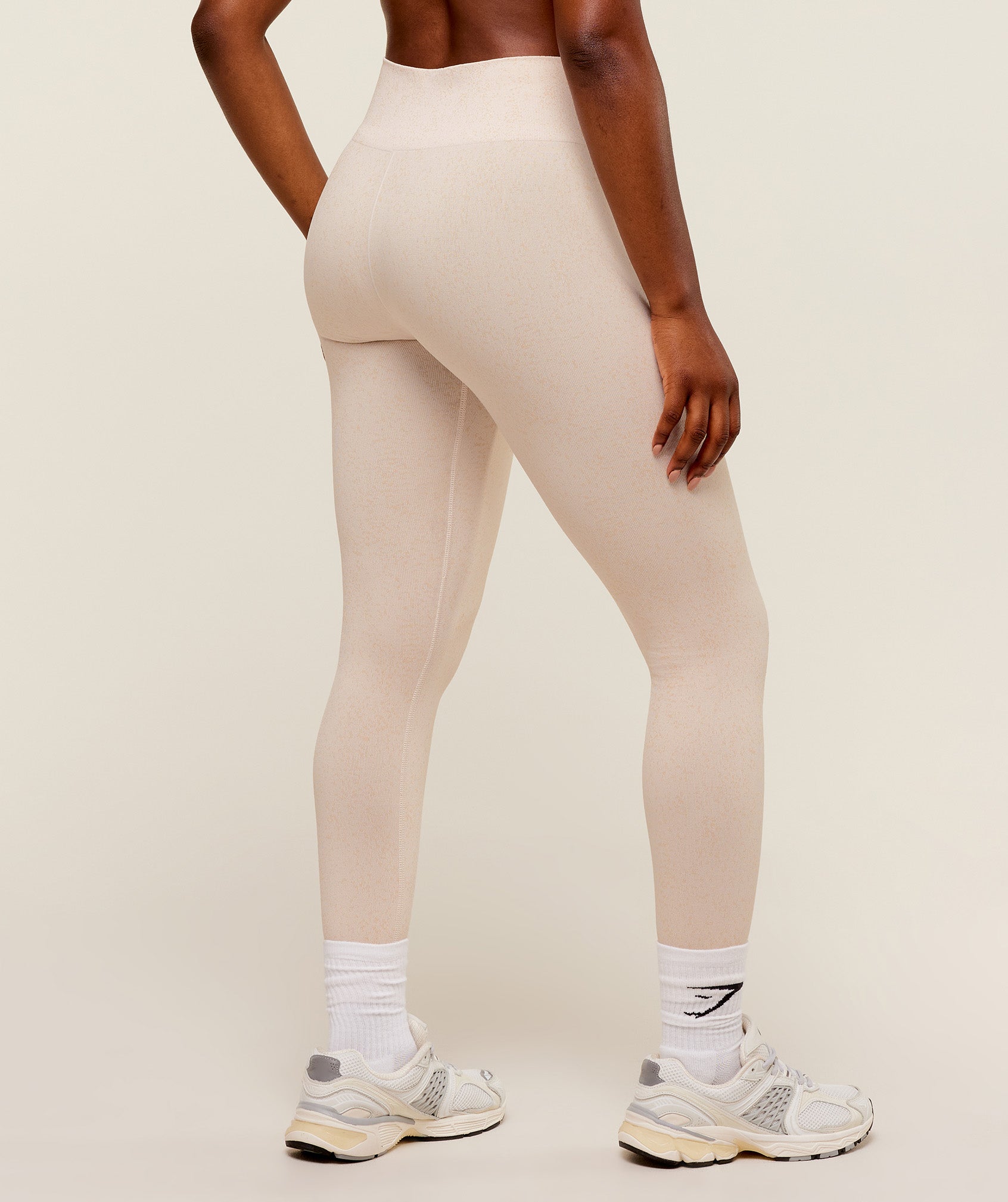 Gymshark Adapt Fleck x Whitney Leggings 'Mineral Coconut White'