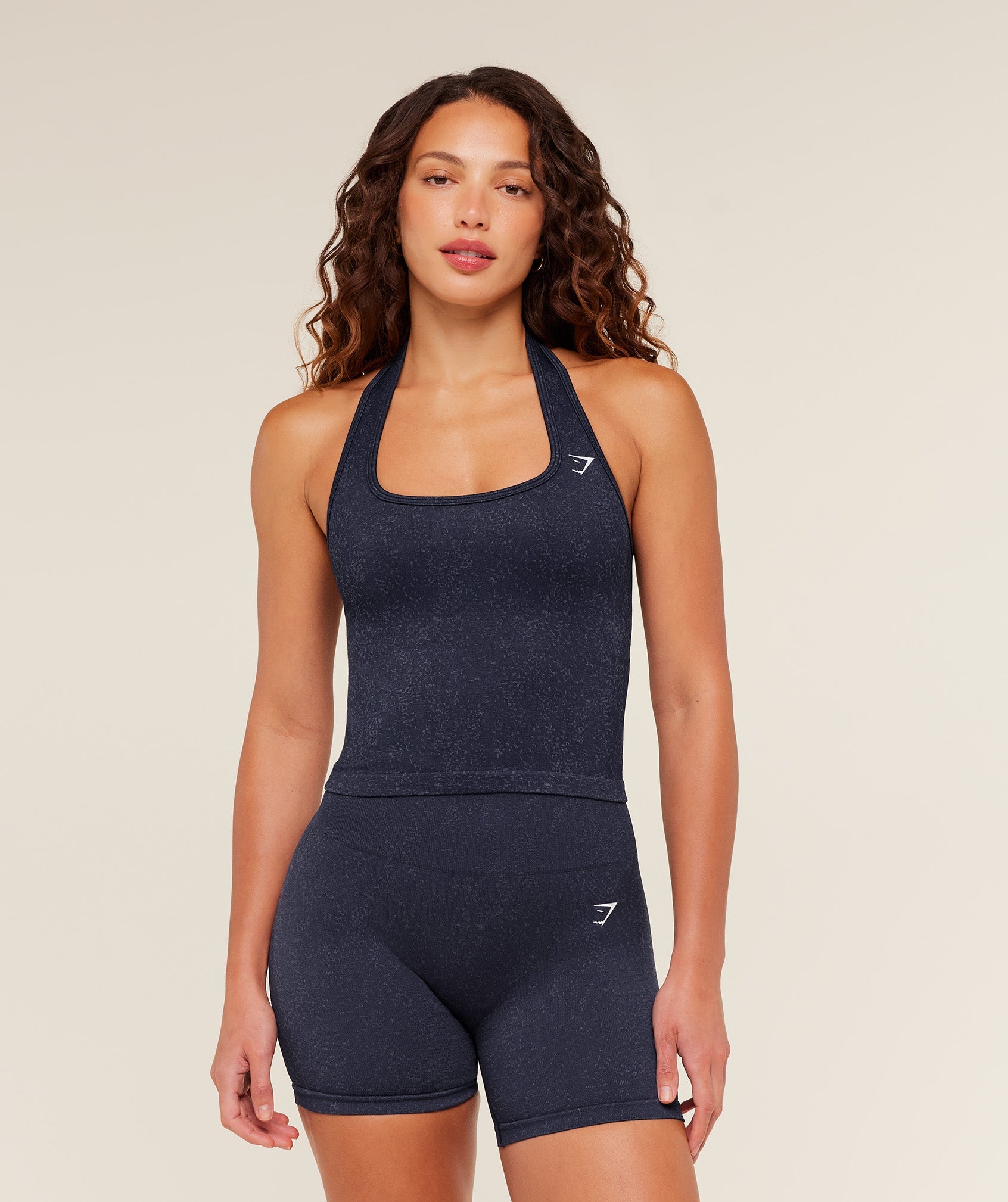 Gymshark Adapt Fleck x Whitney Tank With Shelf 'Heavy Blue Iron Blue'