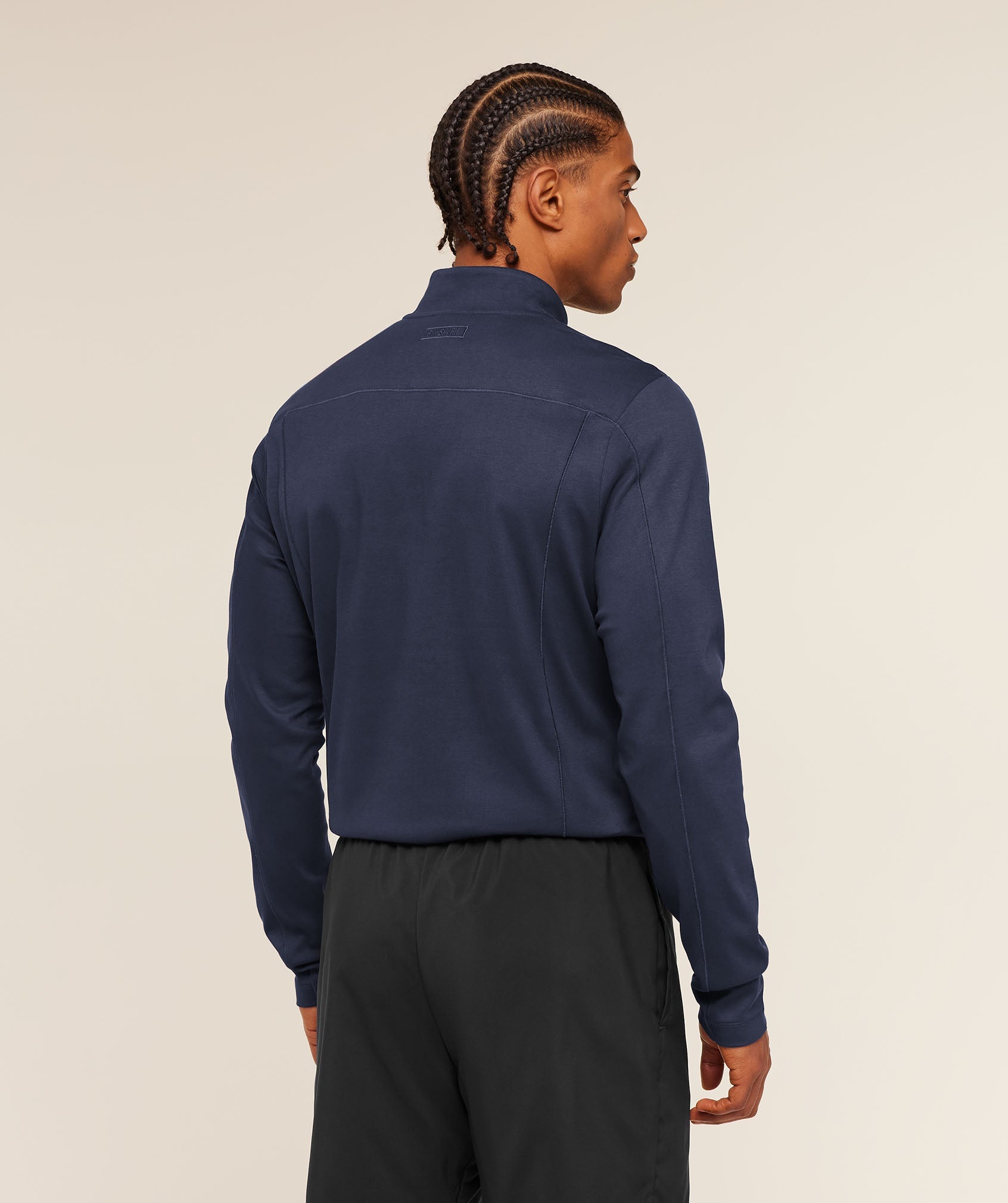Gymshark Off Duty 1/4 Zip 'Heavy Blue'