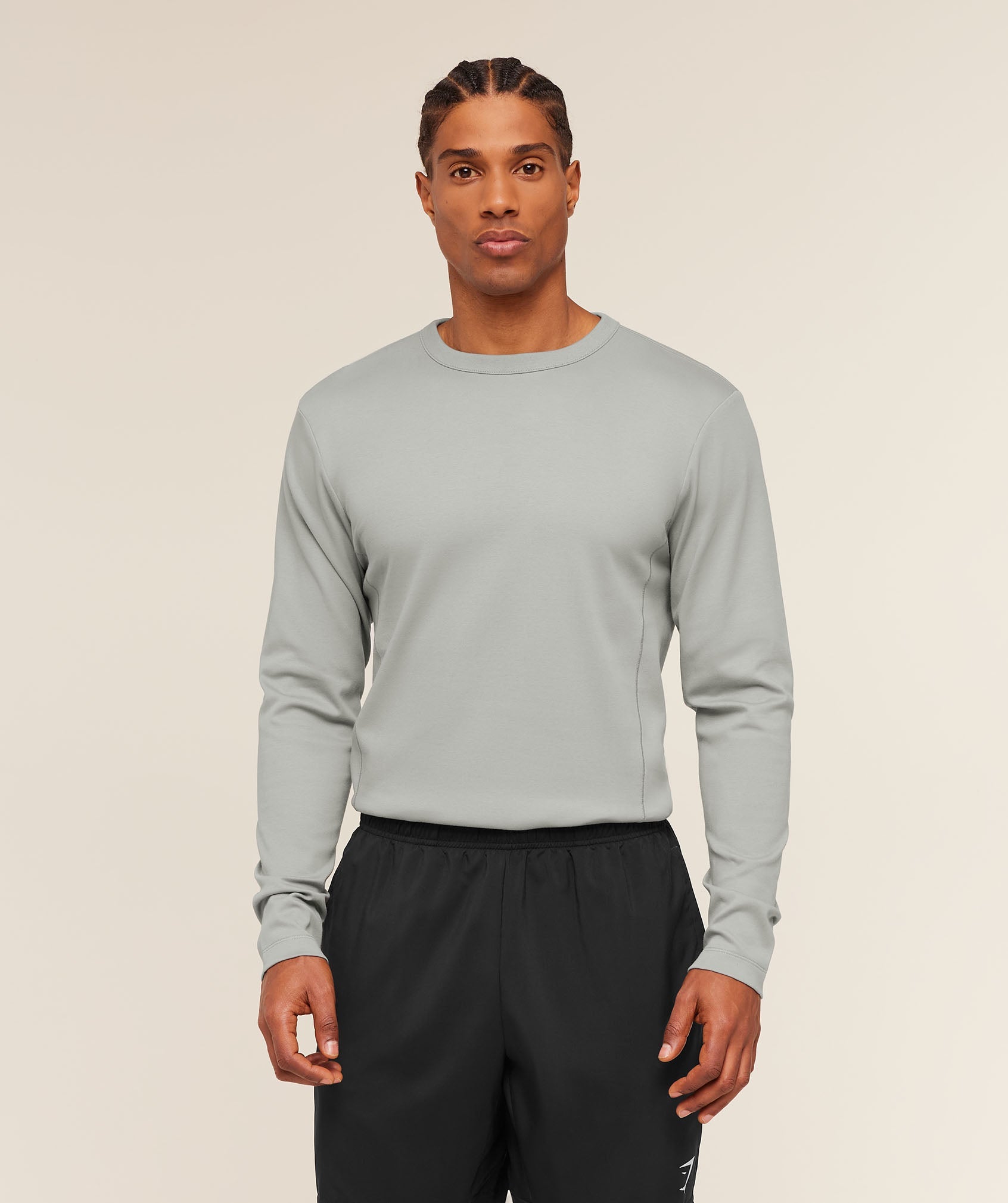 Gymshark Off Duty Long Sleeve T-Shirt 'Smokey Grey'