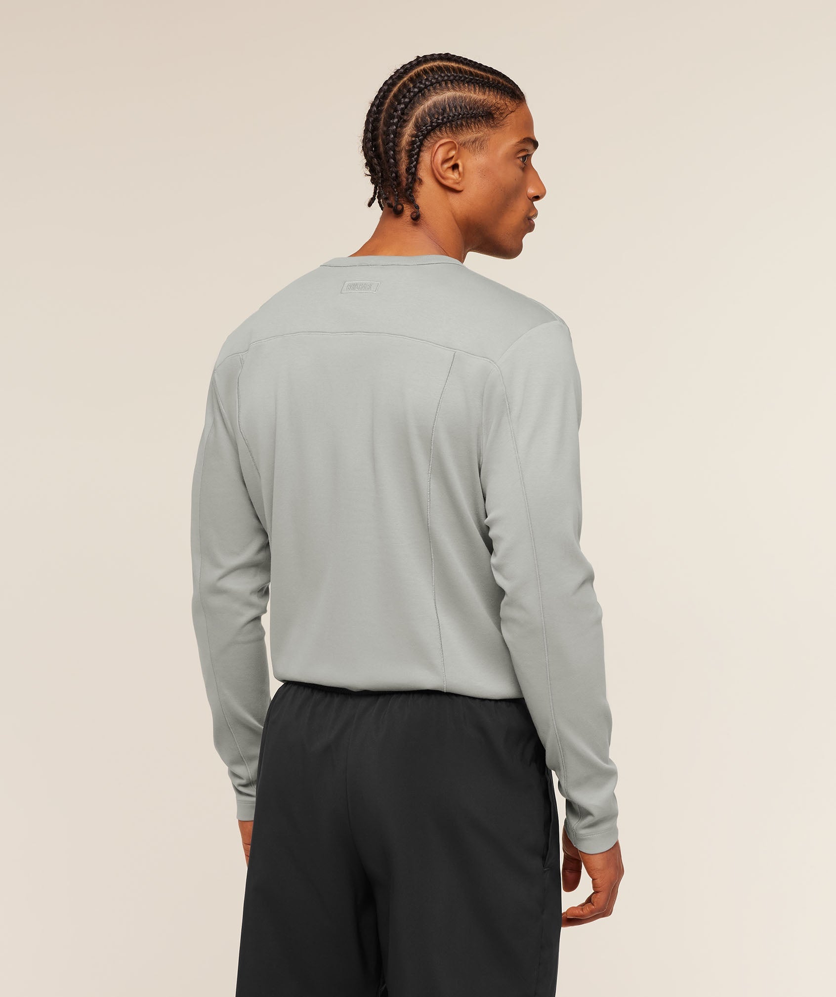 Gymshark Off Duty Long Sleeve T-Shirt 'Smokey Grey'