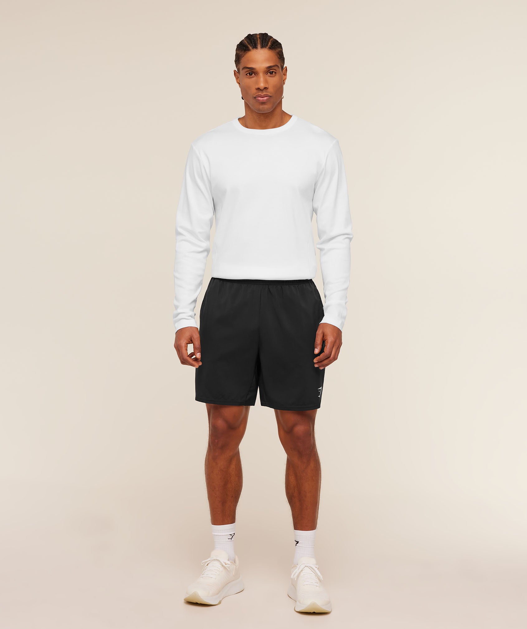 Gymshark Off Duty Long Sleeve T-Shirt 'White'