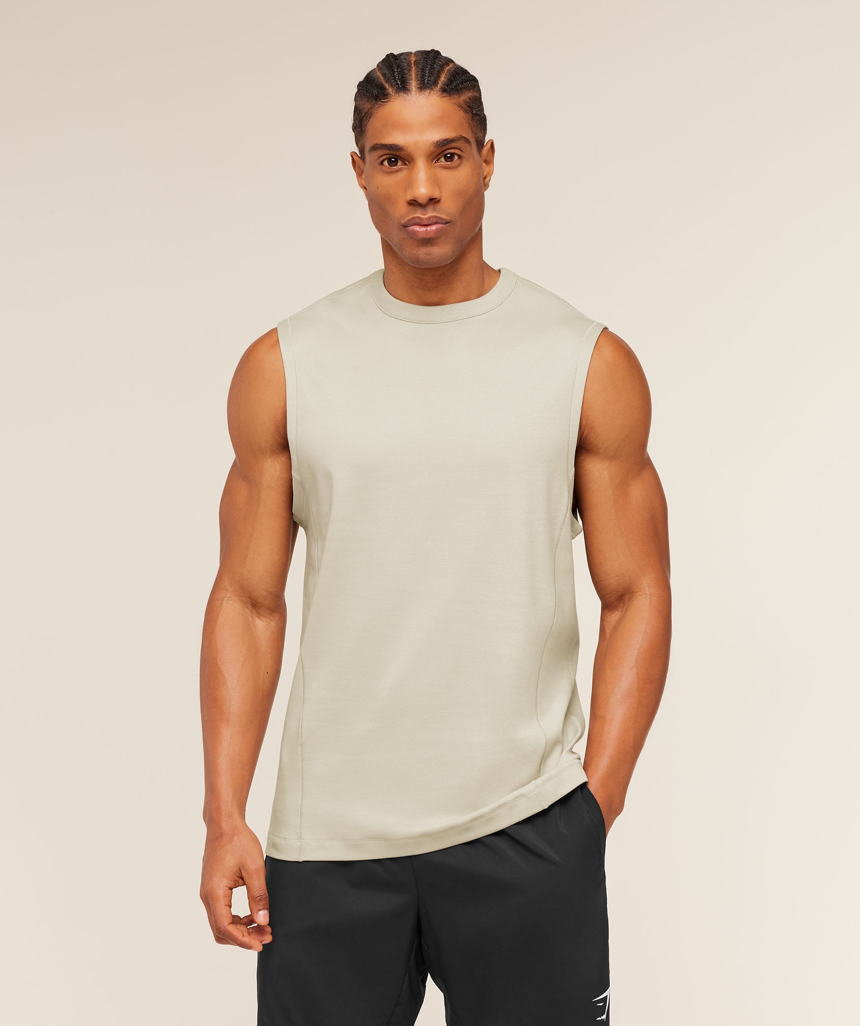 Gymshark Off Duty Tank 'Pebble Grey'
