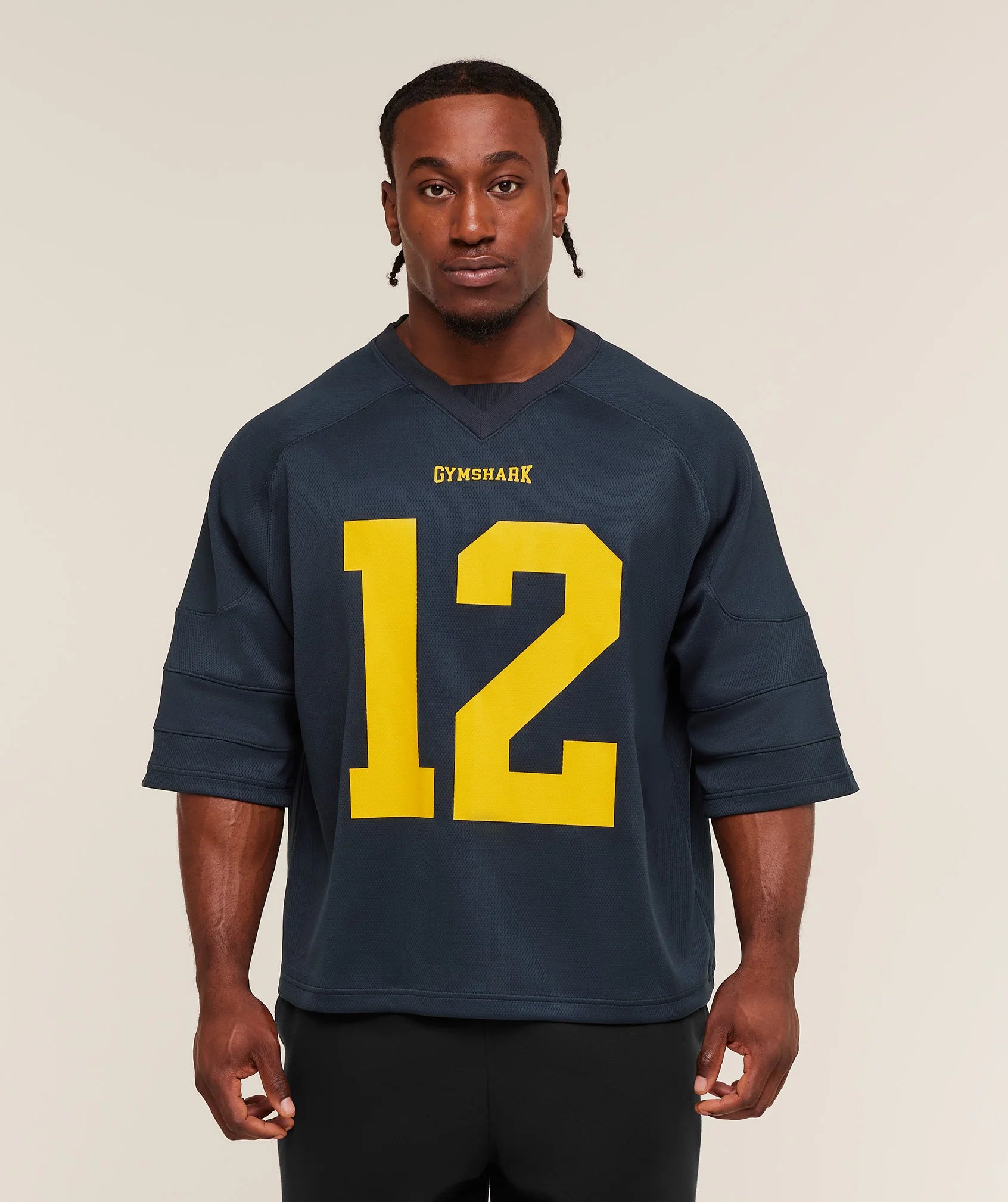 Gymshark American Football Jersey 'Heavy Blue'