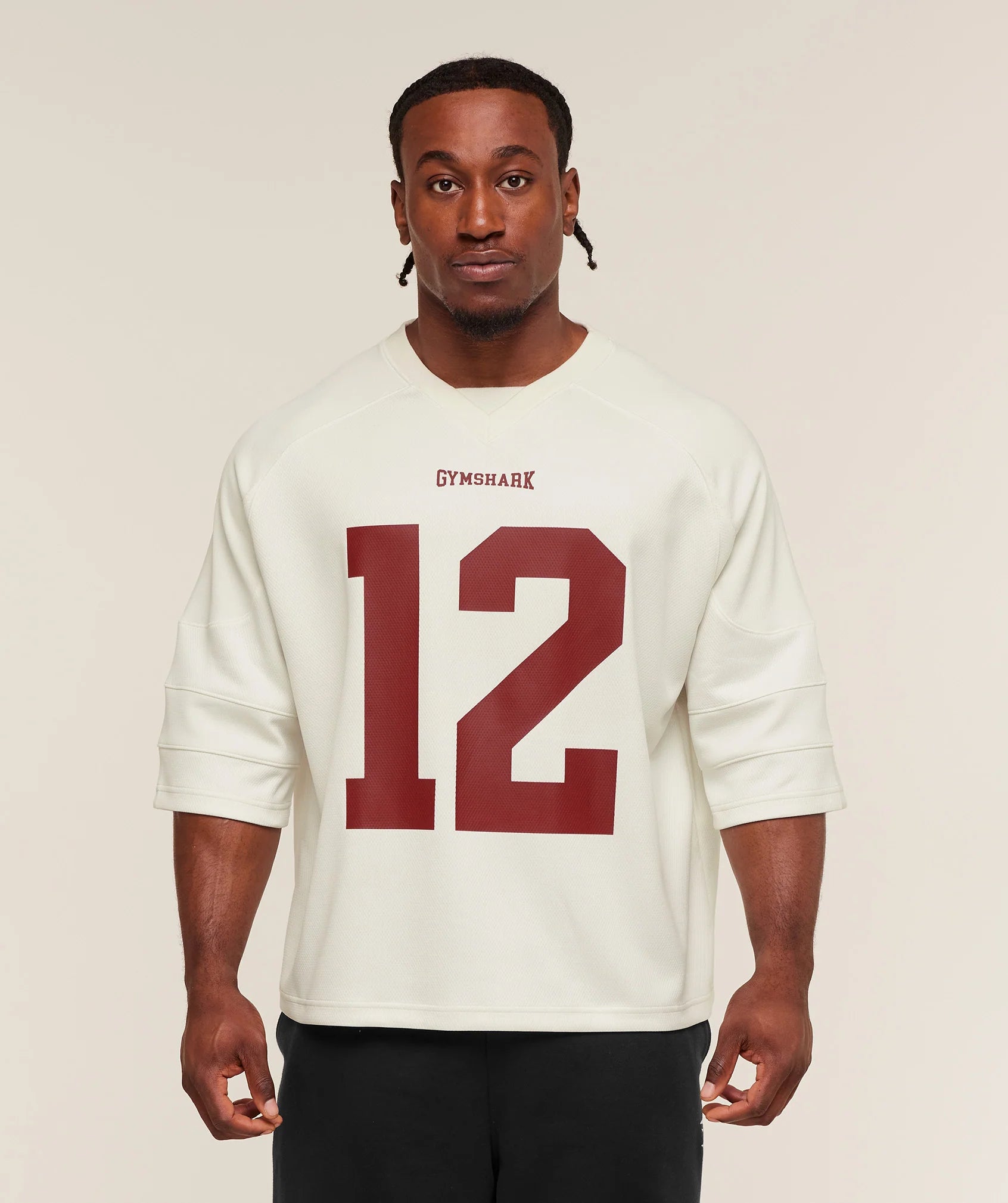 Gymshark American Football Jersey 'Soft White'