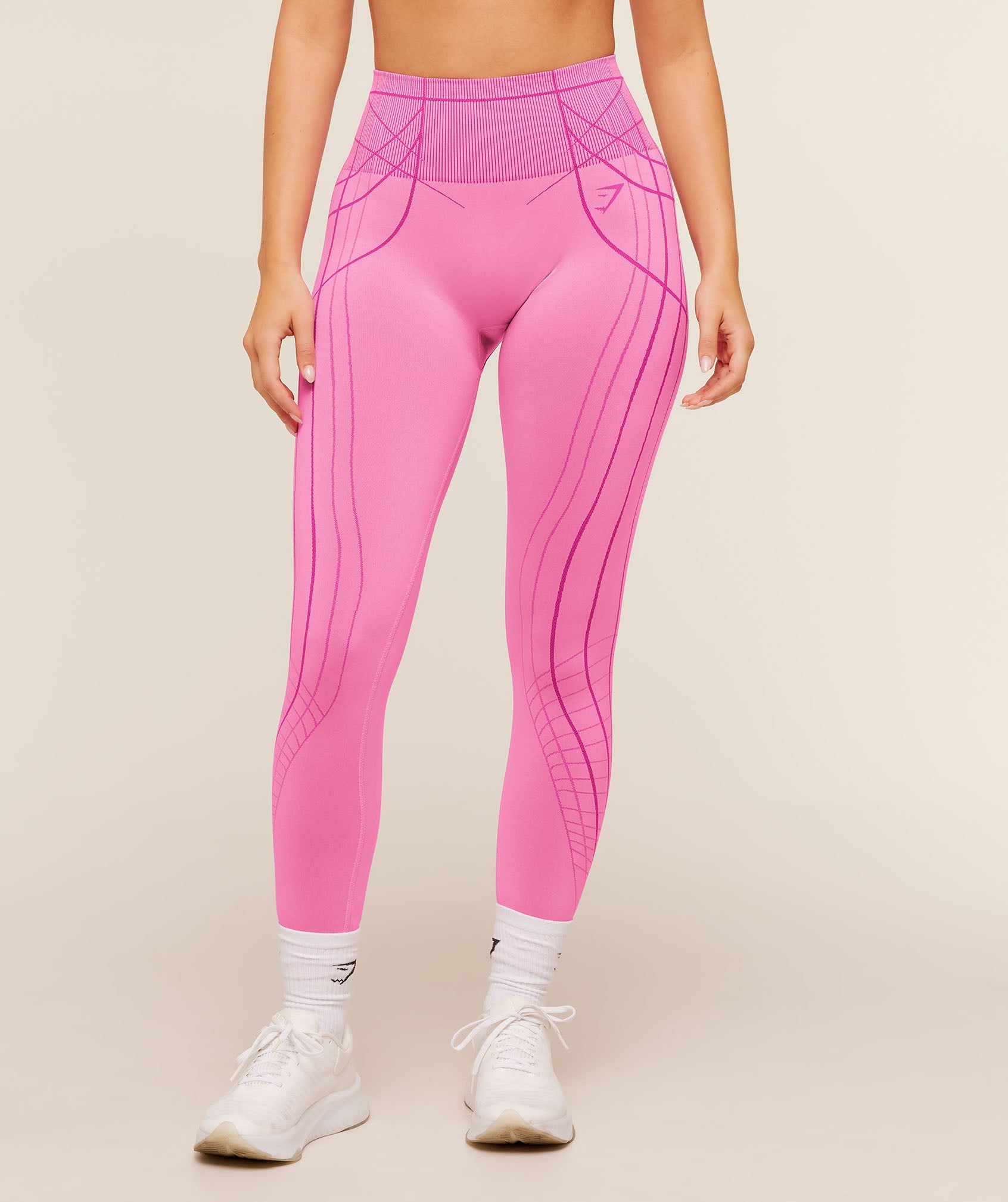 Gymshark Apex Seamless Leggings 'Focus Pink Super-Set Pink'