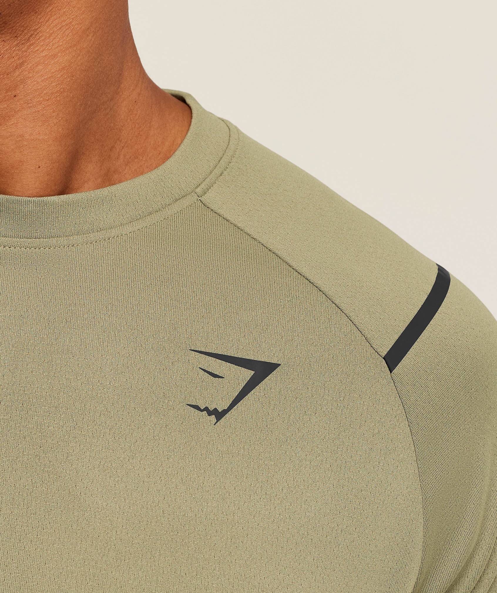 Gymshark Arrival Contrast T-Shirt 'Grounded Green Strength Green'
