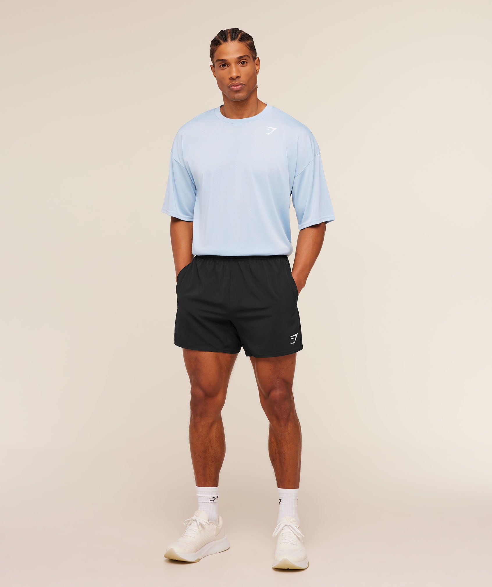 Gymshark Arrival Oversized T-Shirt 'Chilled Blue'